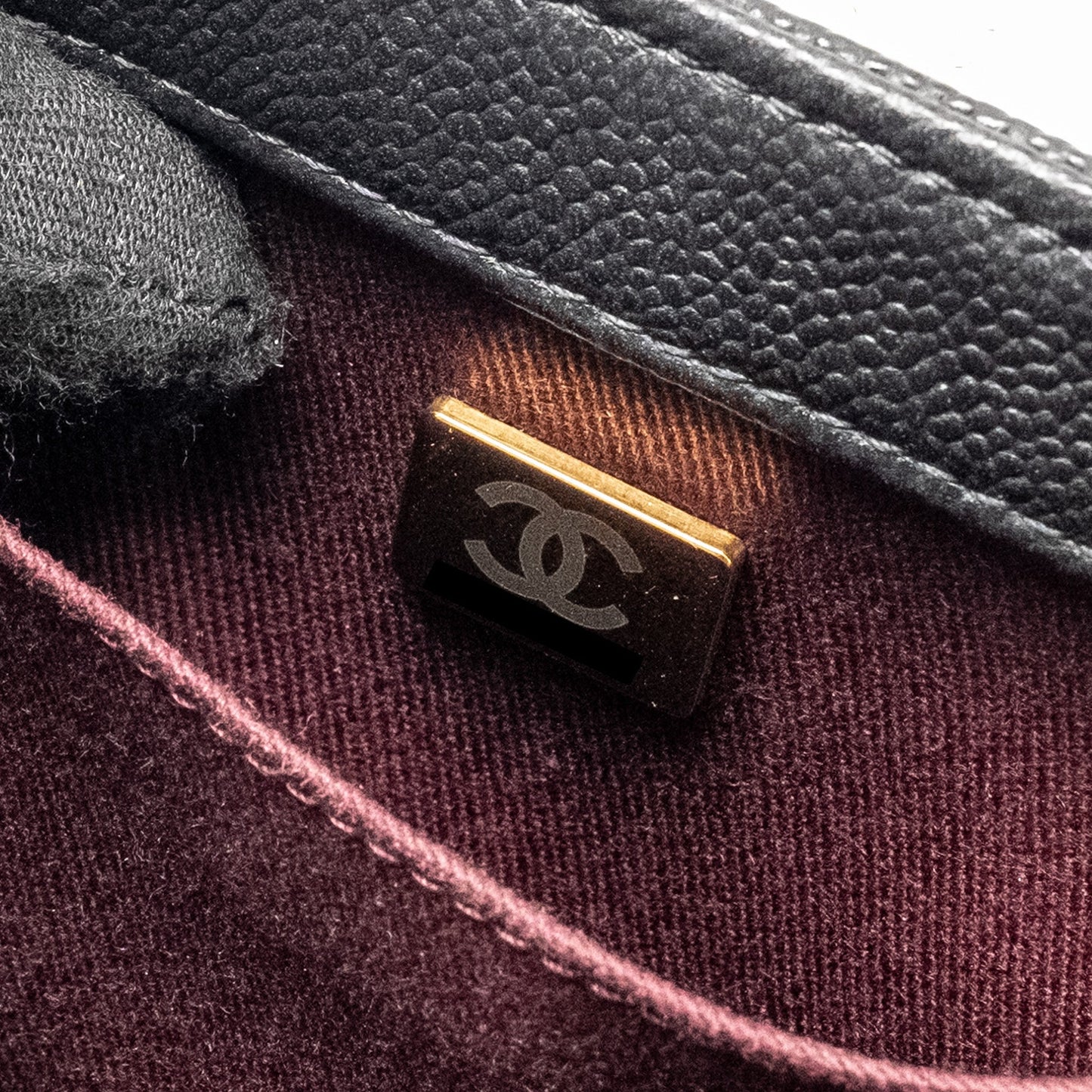 Chanel Small Business Affinity Caviar Black L (Microchip)