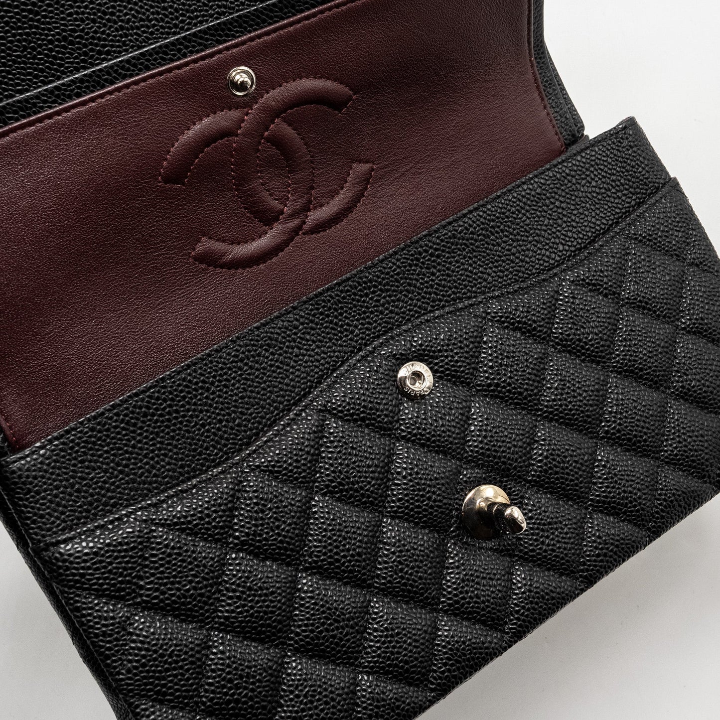 Chanel Medium Classic Double FLAP Bag Caviar Black