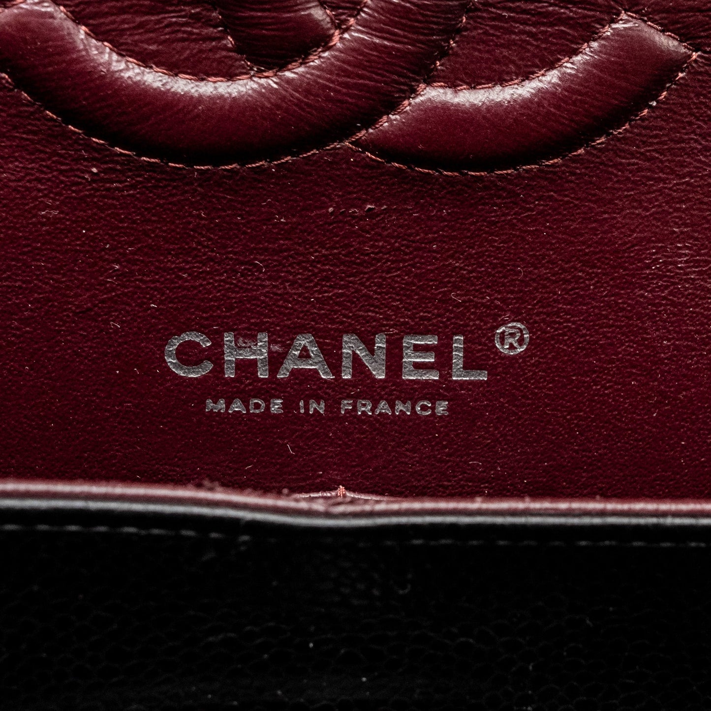 Chanel Medium Classic Double Flap Bag CAVIAR Black  (Microchip)