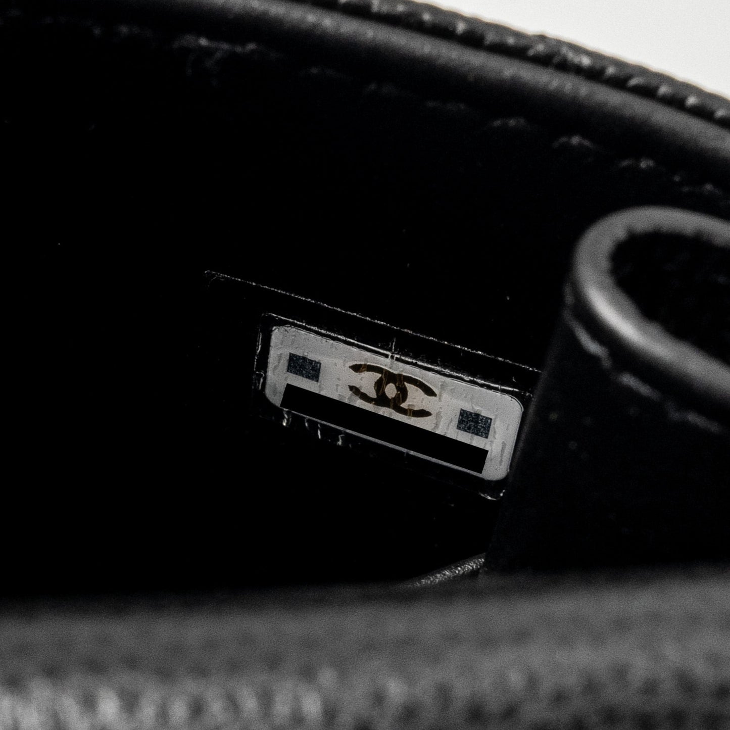 Chanel Top Handle Mini Flap Bag with Chain caviar black L (microchip)
