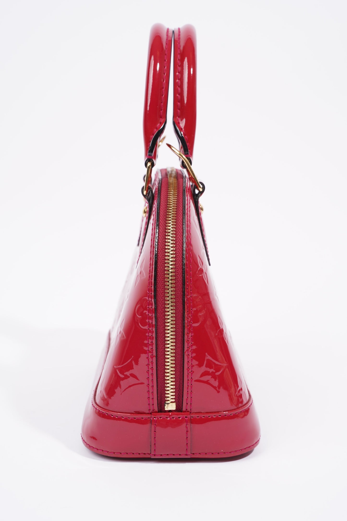 Louis Vuitton Alma Dark Pink Vernis Leather BB