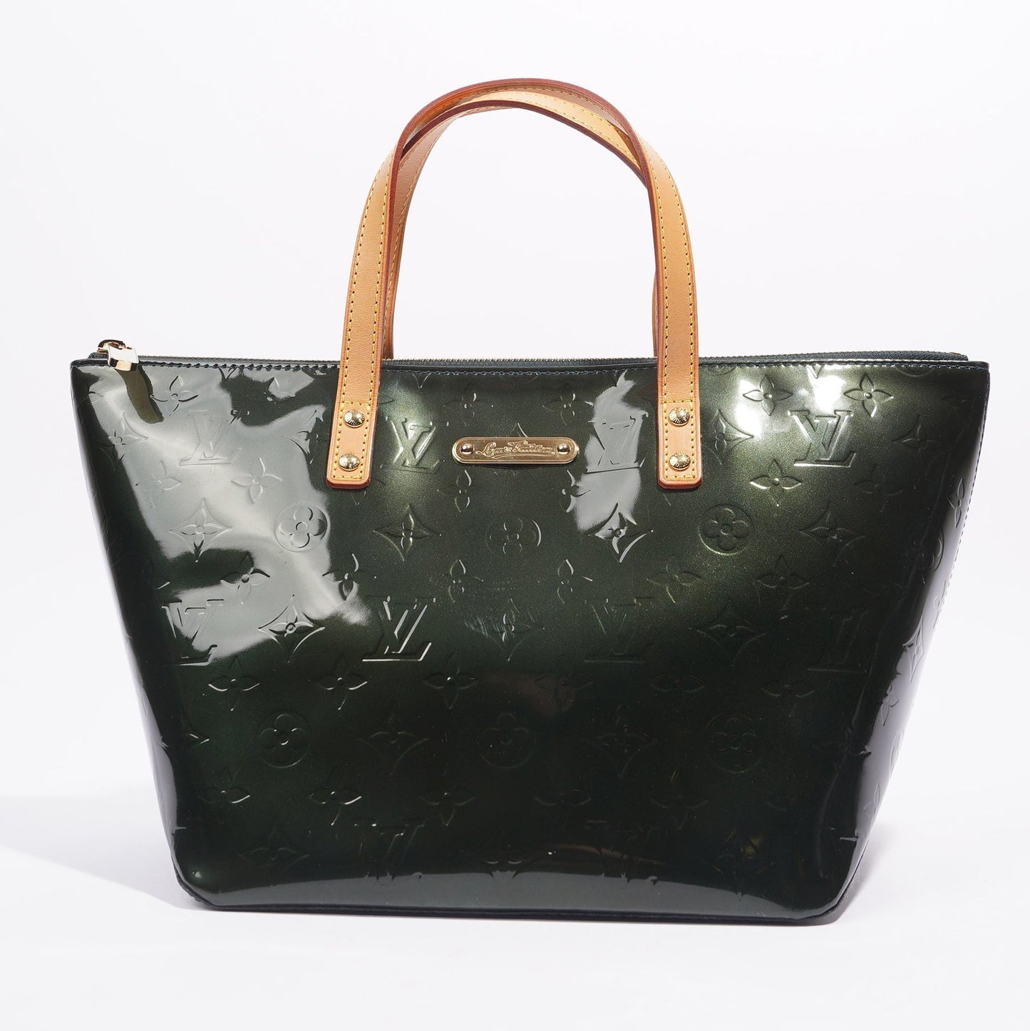 Louis Vuitton Bellevue Green Vernis Leather PM