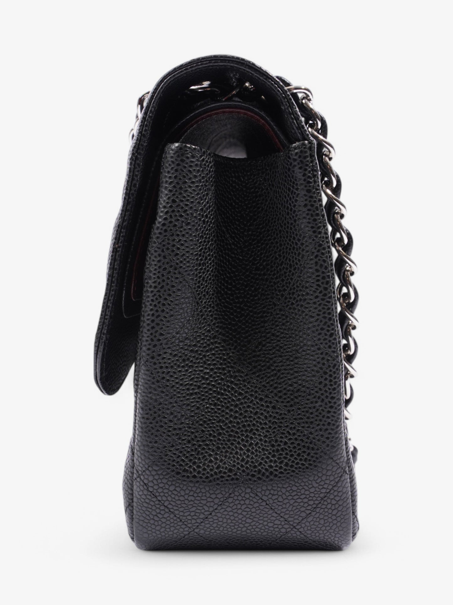 Chanel Classic Double Flap Black Caviar Leather Jumbo