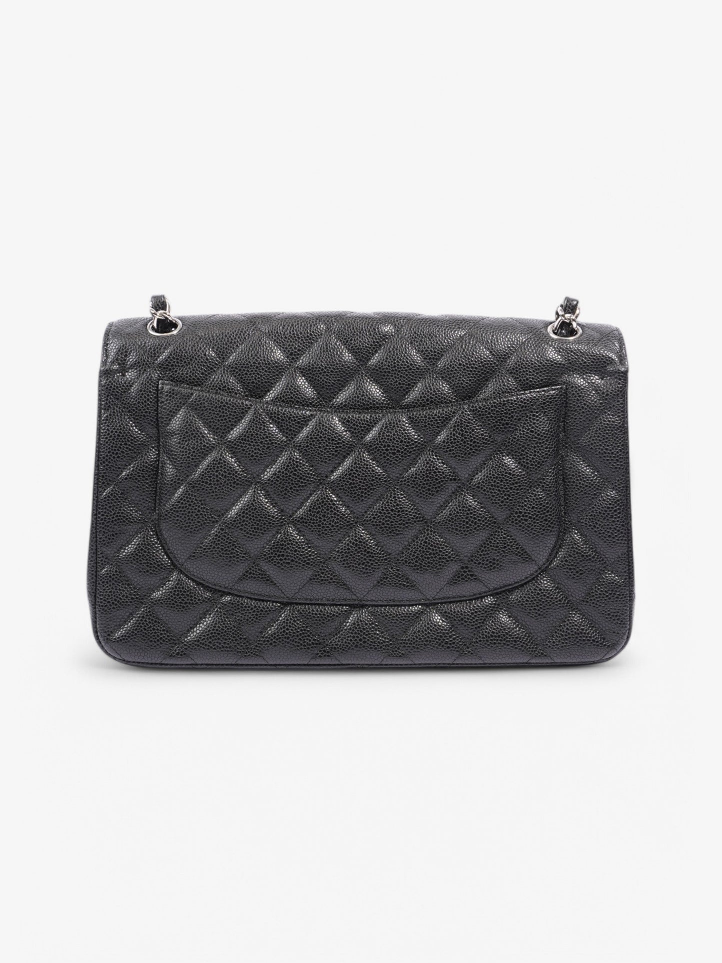 Chanel Classic Double Flap Black Caviar Leather Jumbo