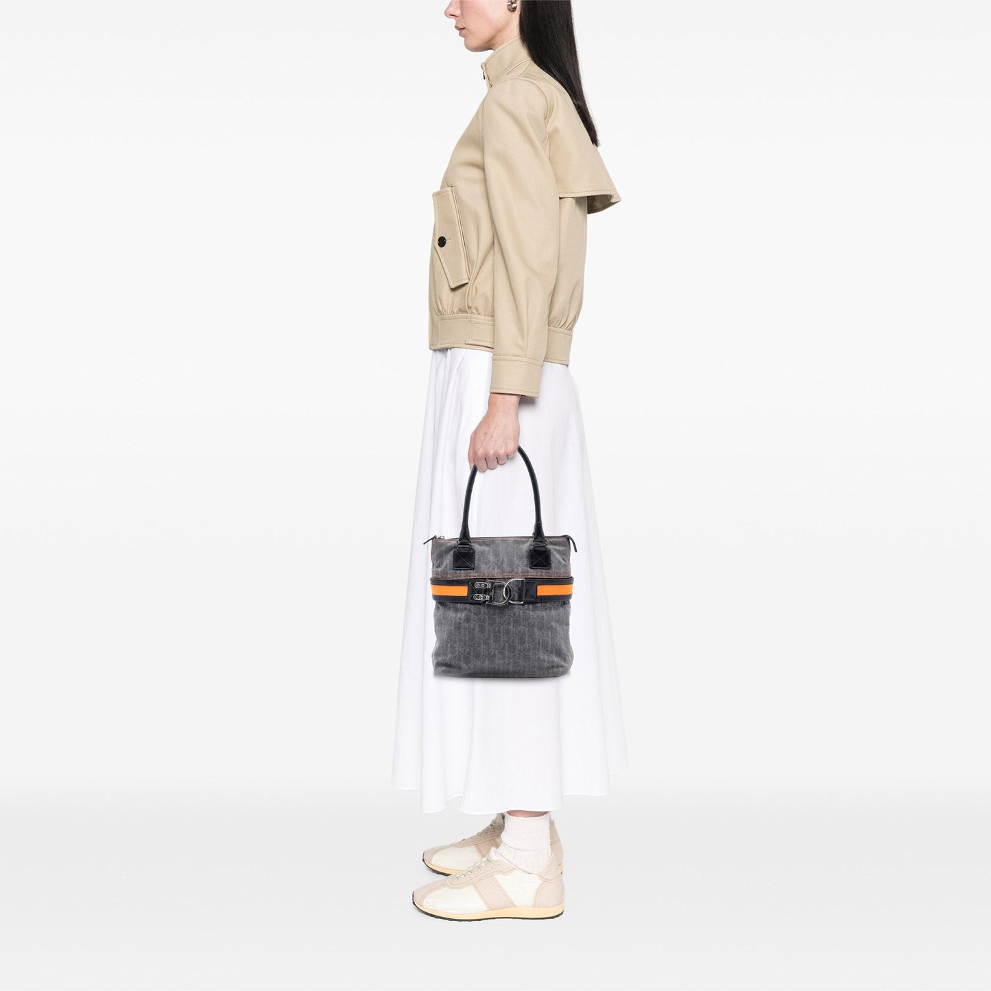 Blue Dior Diorissimo Trotter Denim Flight Tote