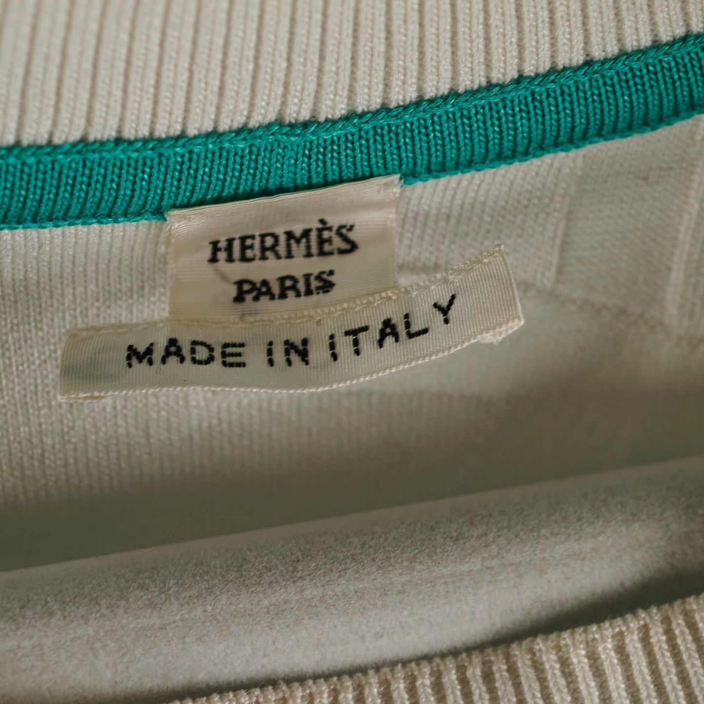 Hermes Sweater Knitwear Blue/Green Size 38