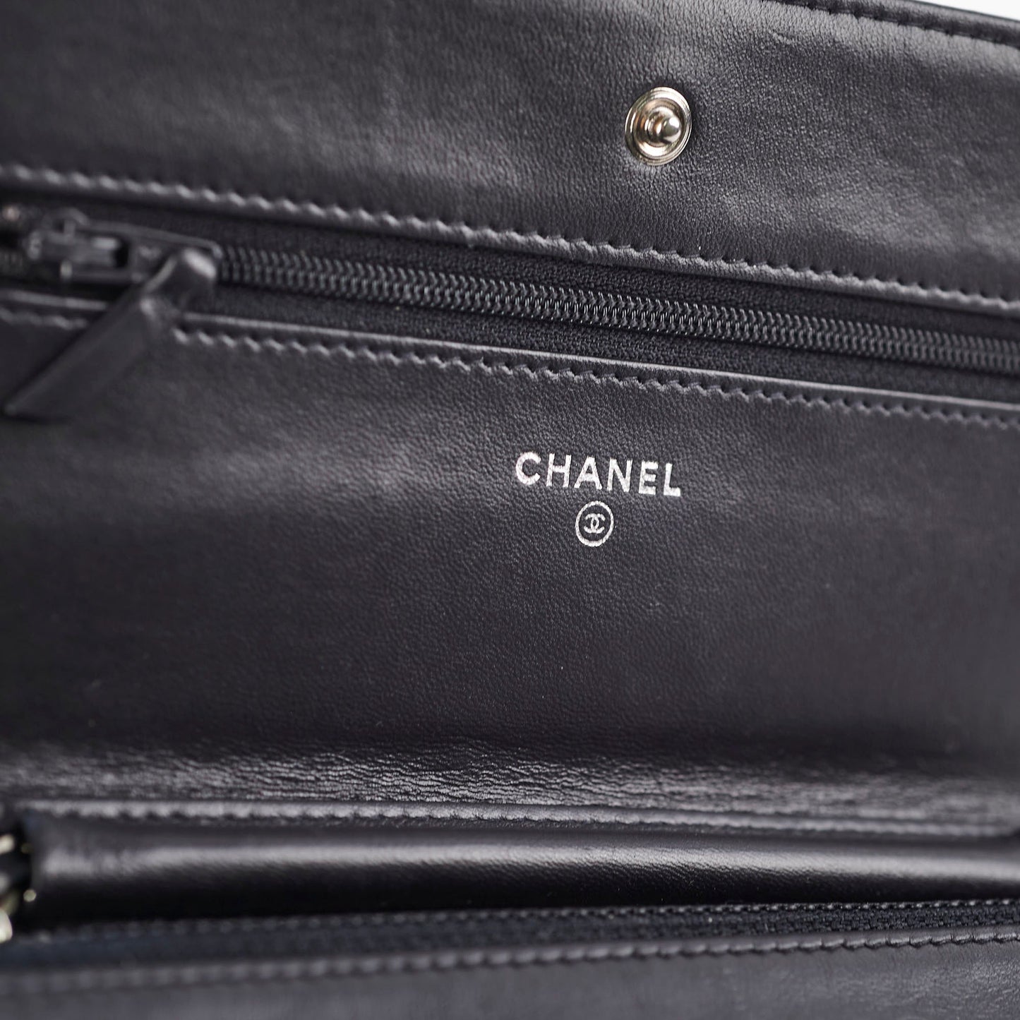 Chanel Wallet On Chain WOC Calfskin Black