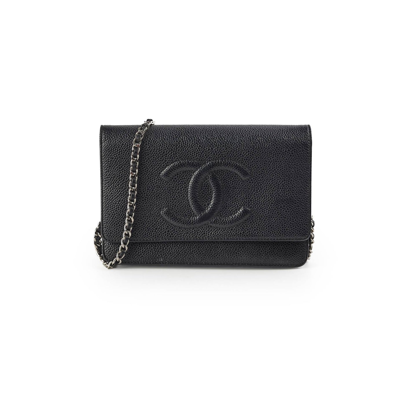 Chanel Caviar Black Wallet On Chain WOC