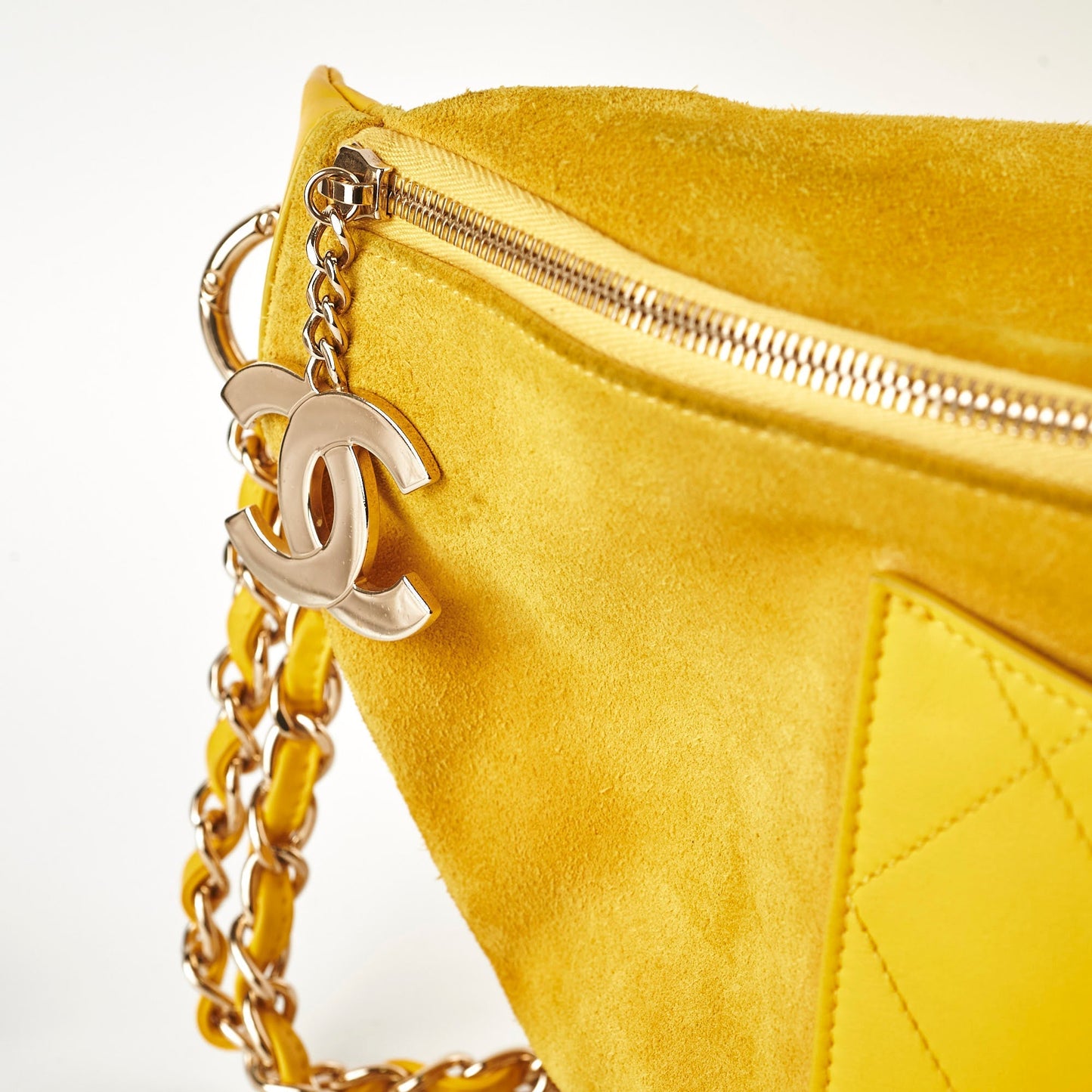 Chanel X Pharrell Willams Suede Waist Bag Yellow 27 series