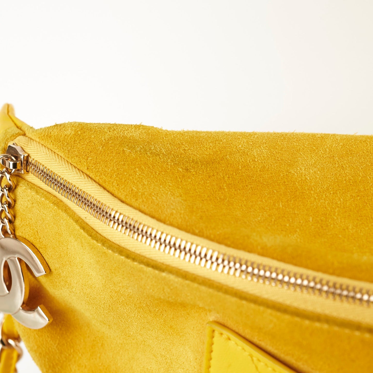 Chanel X Pharrell Willams Suede Waist Bag Yellow 27 series