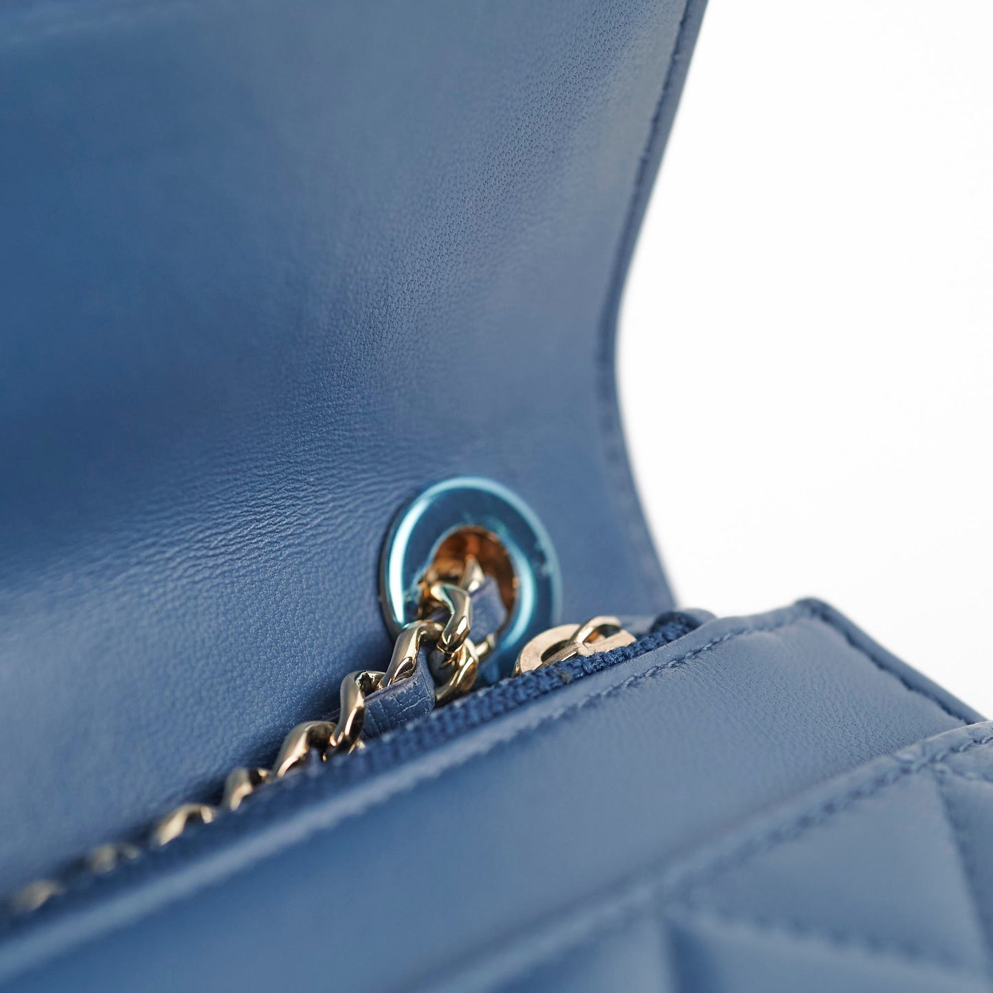 Chanel Trendy Wallet On Chain WOC Blue