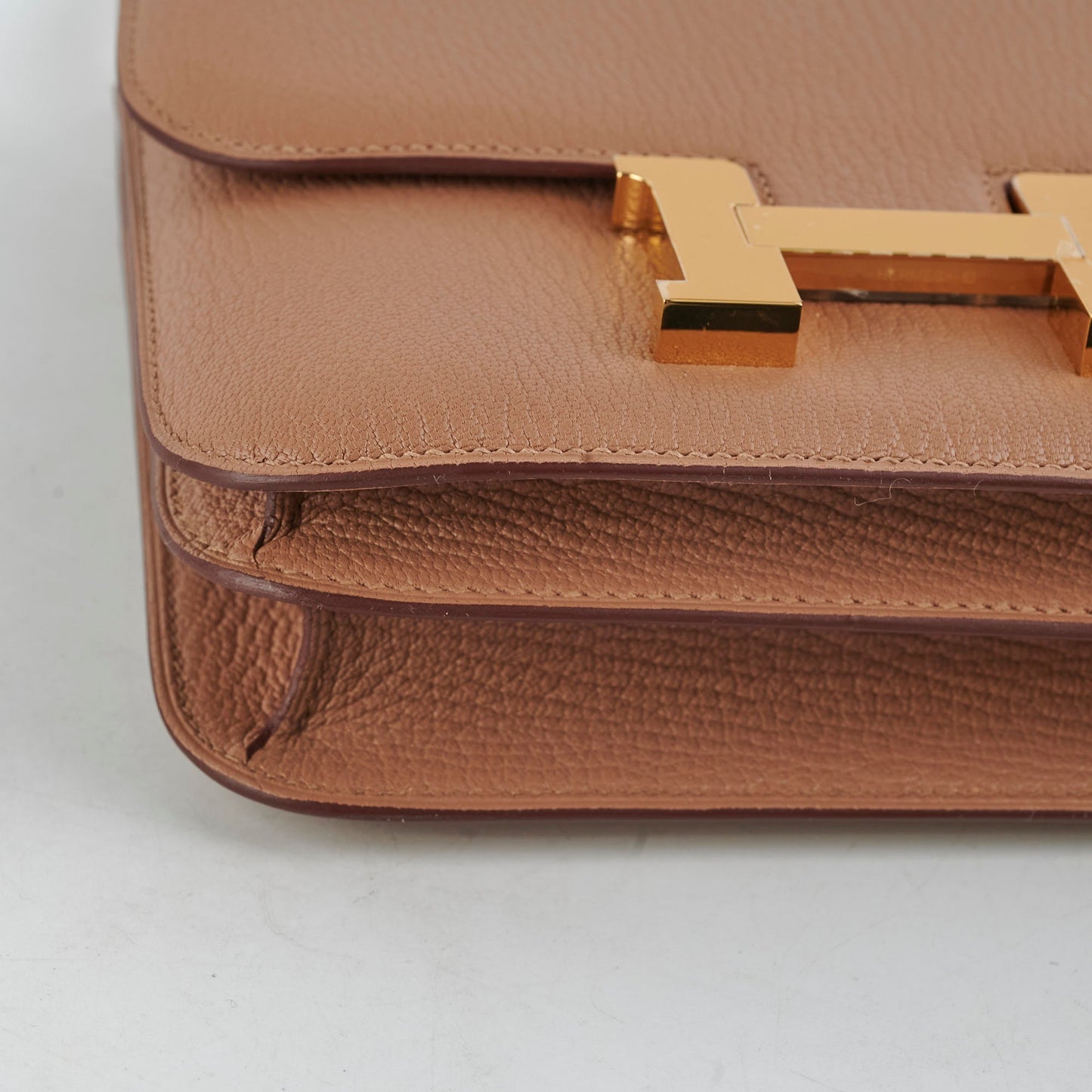 Hermes Mini Constance 18 Quebracho U Stamp 2022