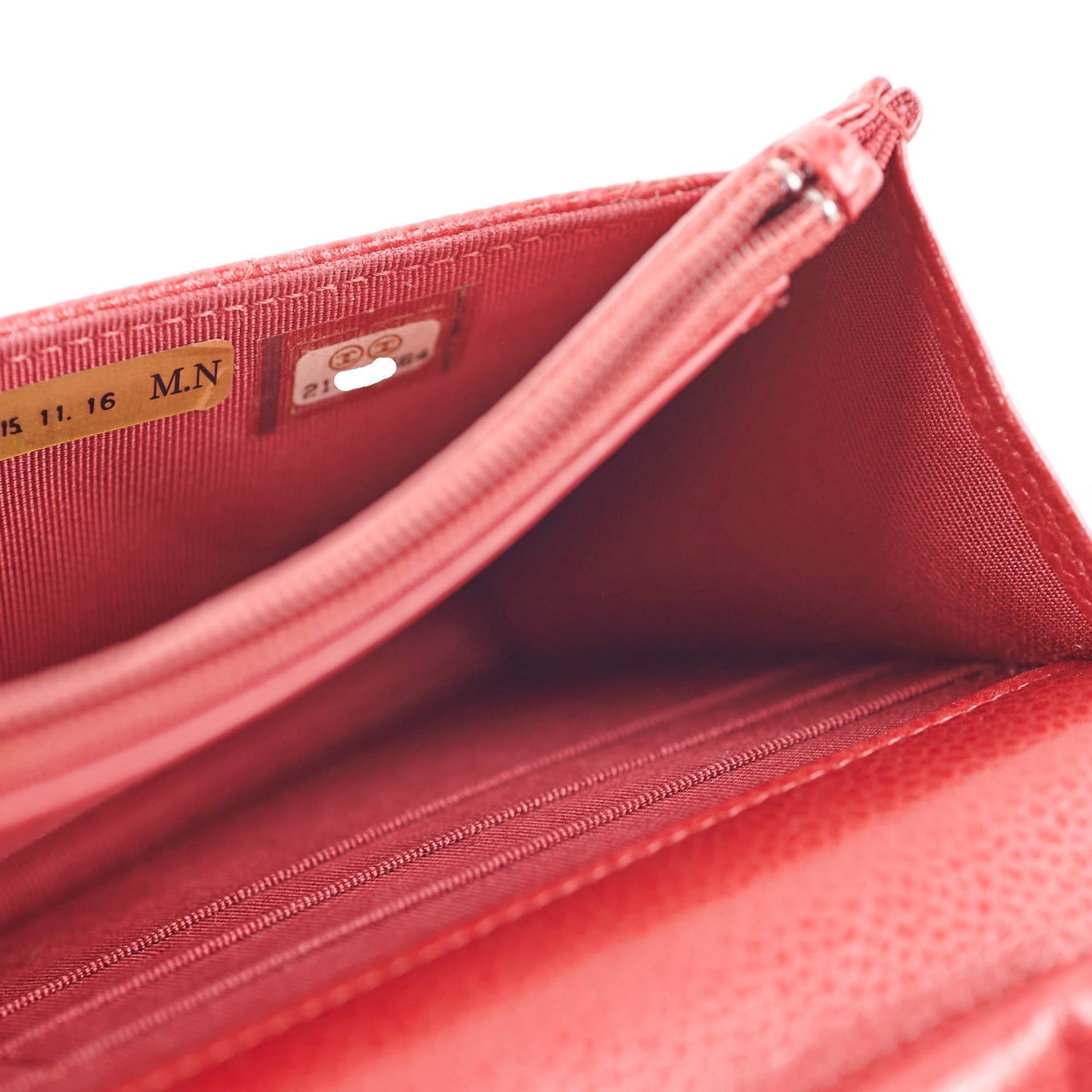 Chanel WOC Wallet On Chain Red Caviar 21 series