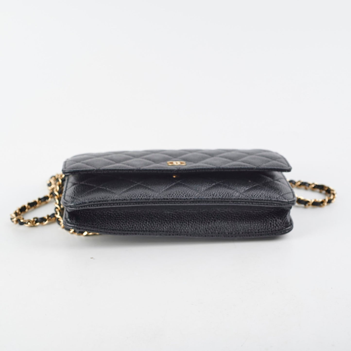 Chanel Black Wallet On Chain WOC Caviar Black
