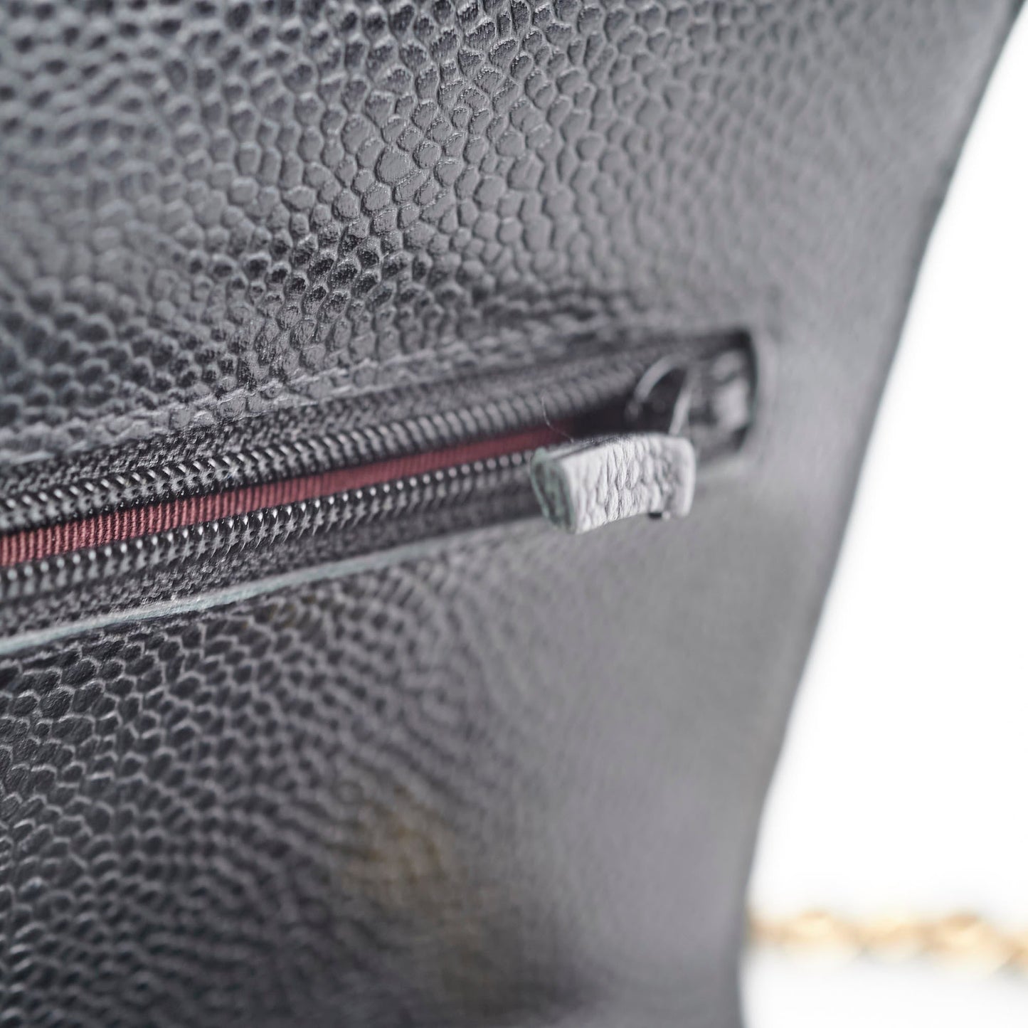 Chanel Black Wallet On Chain WOC Caviar Black