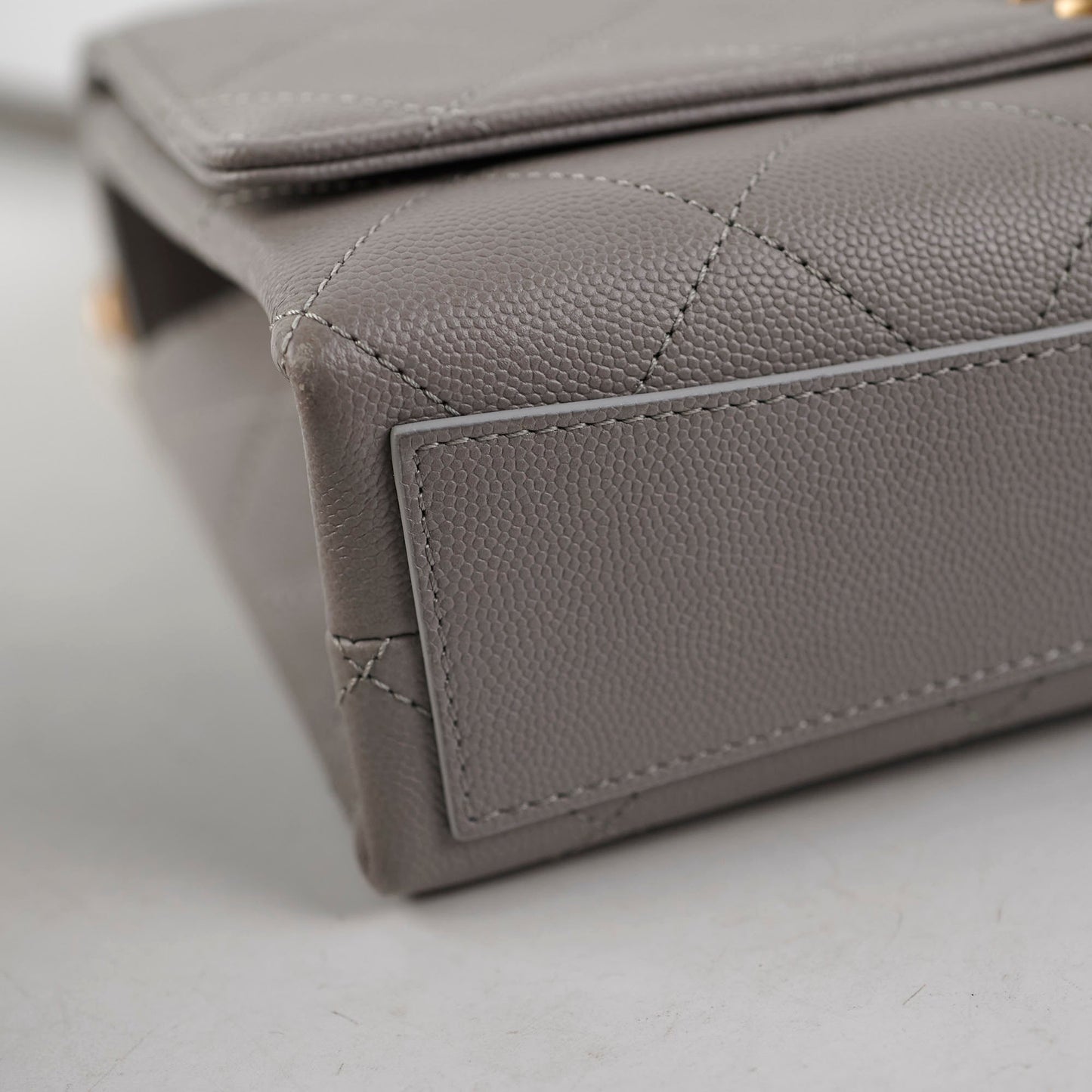 Chanel Grey Affinity Caviar Crossbody