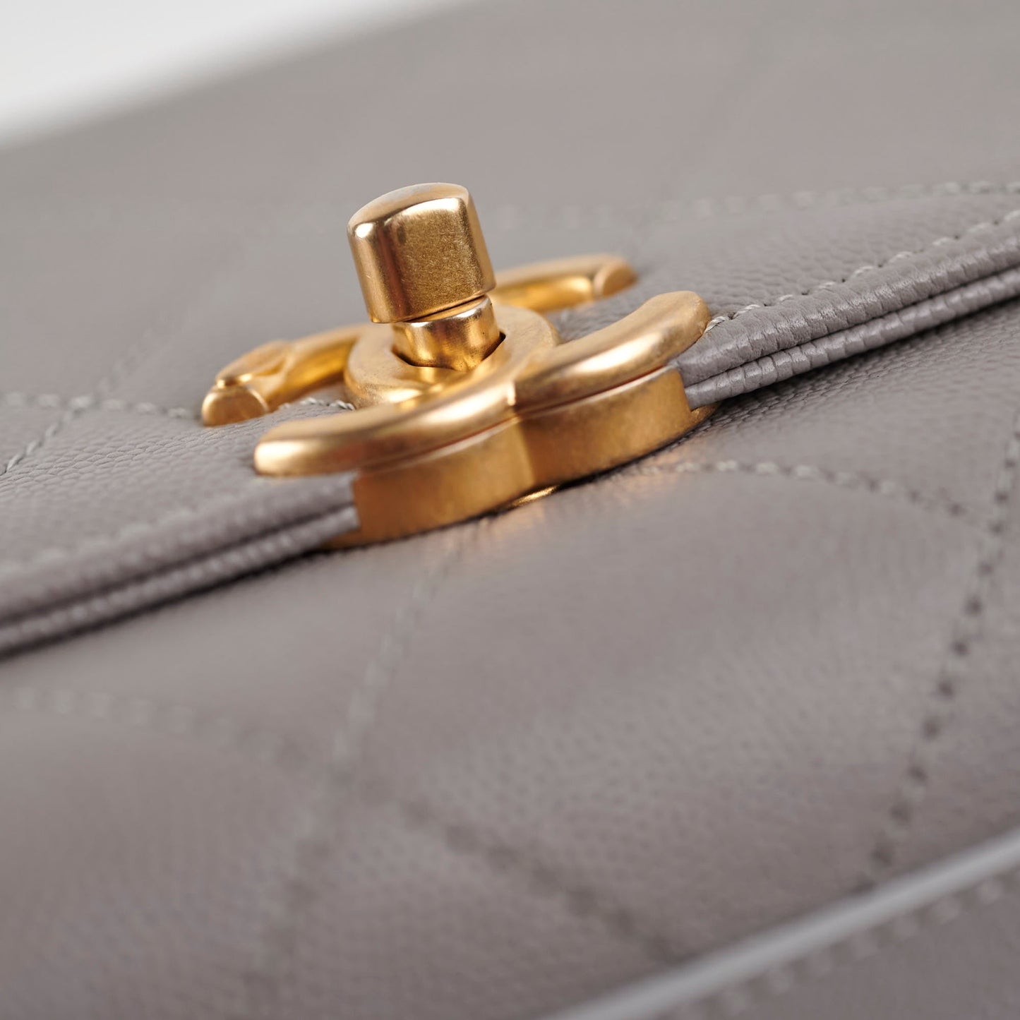 Chanel Grey Affinity Caviar Crossbody