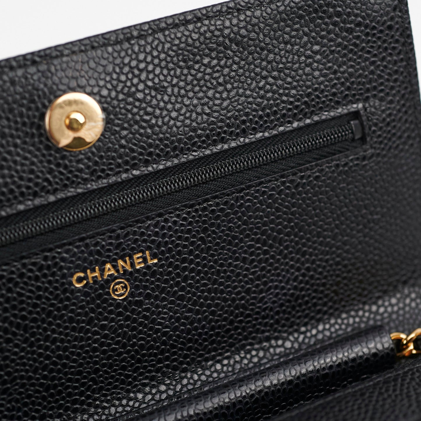 Chanel Wallet On Chain WOC Black Caviar GHW - Series 28