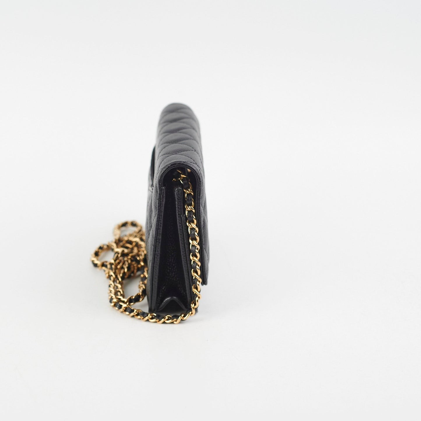 Chanel Wallet On Chain WOC Caviar Black GHW - Microchipped