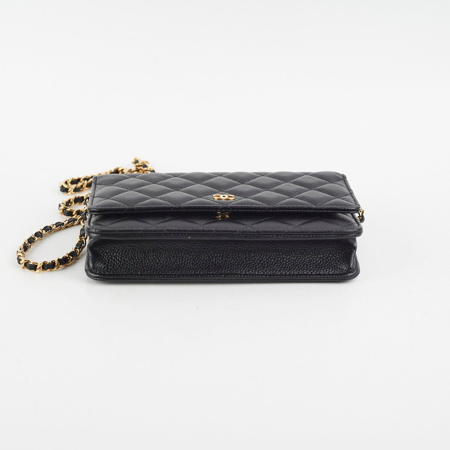 Chanel Wallet On Chain WOC Caviar Black GHW - Microchipped