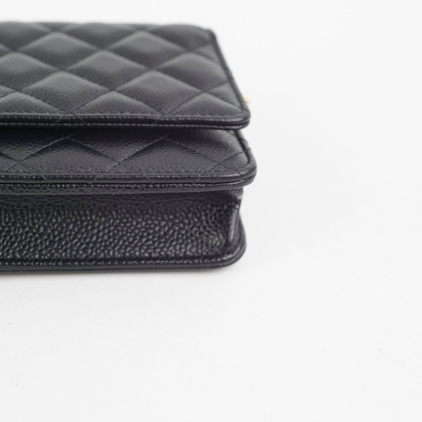 Chanel Wallet On Chain WOC Caviar Black GHW - Microchipped