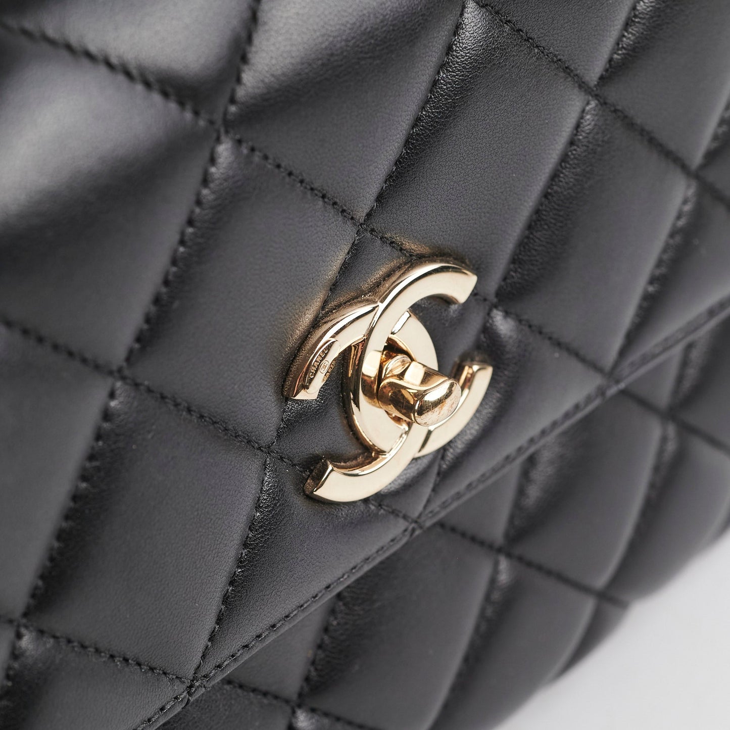 Chanel CC Trendy Medium Black Lambskin
