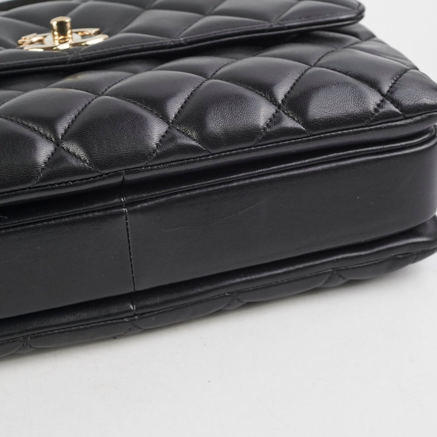 Chanel CC Trendy Medium Black Lambskin