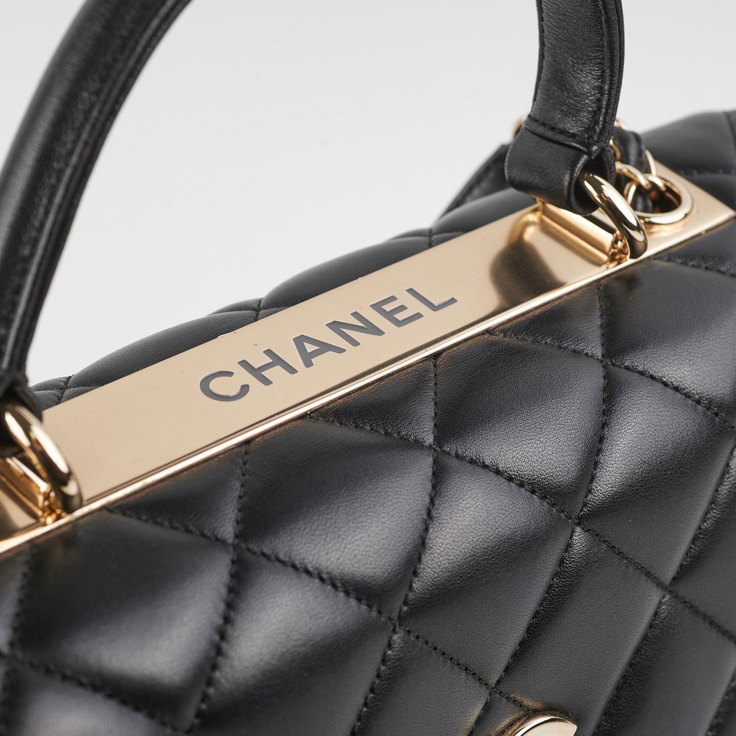 Chanel CC Trendy Medium Black Lambskin