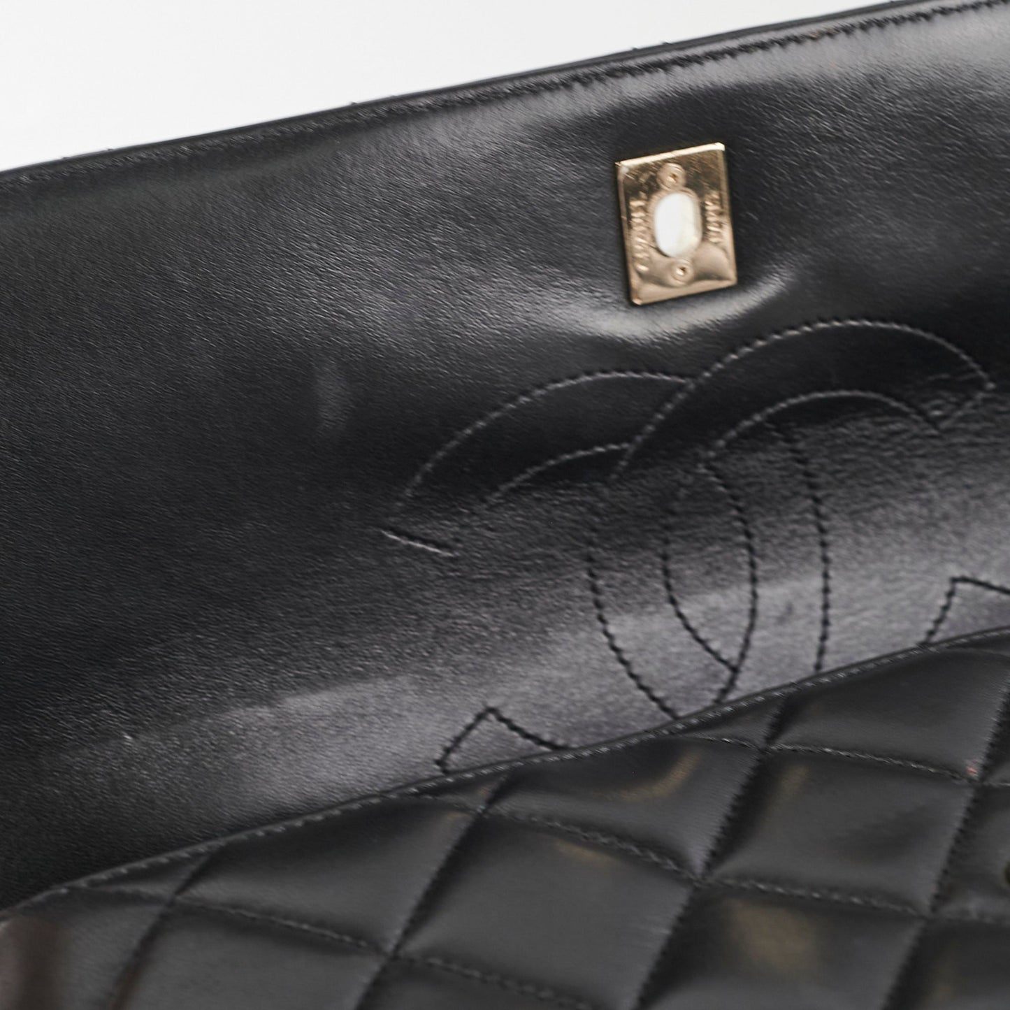 Chanel CC Trendy Medium Black Lambskin