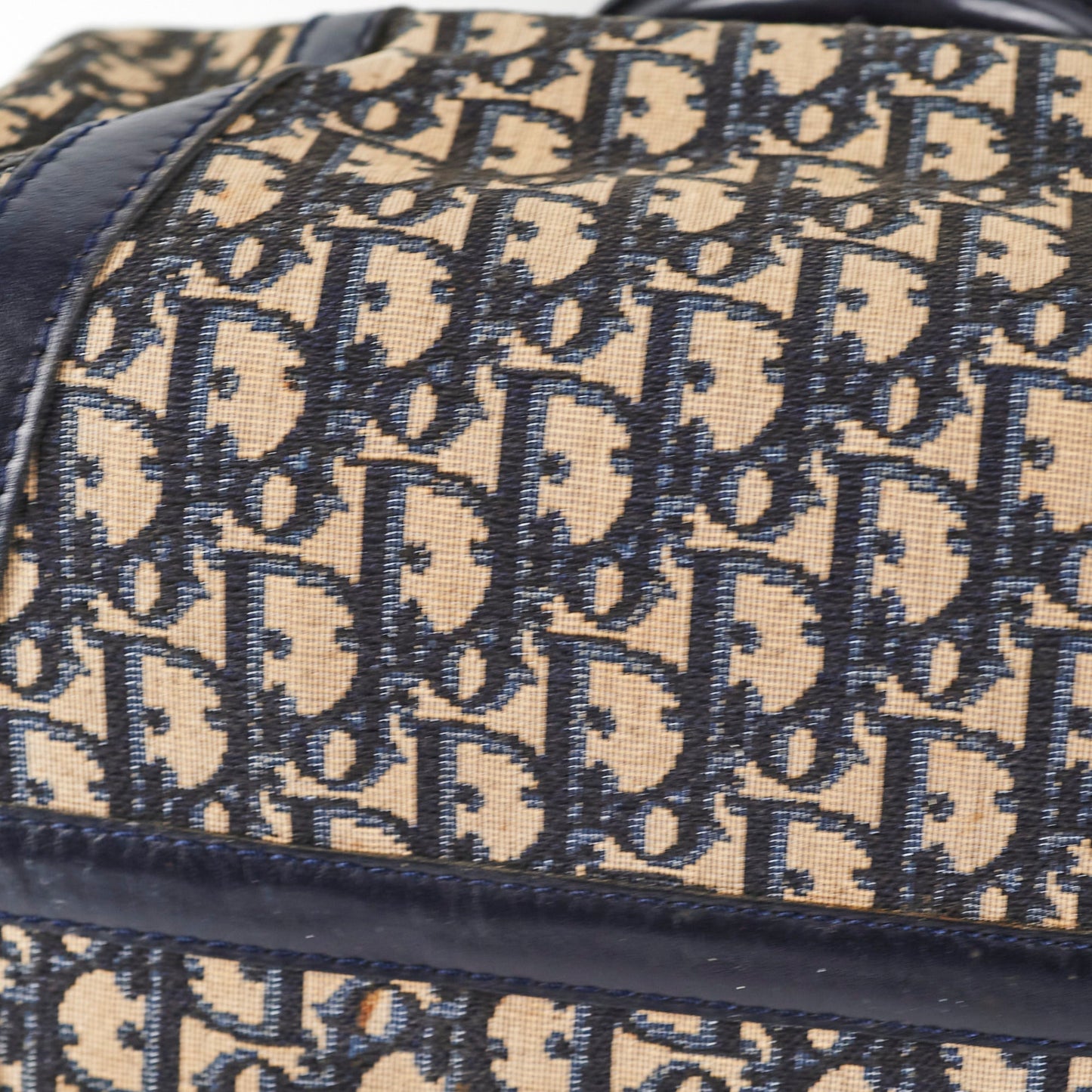 Christian Dior Boston Navy Monogram Bag