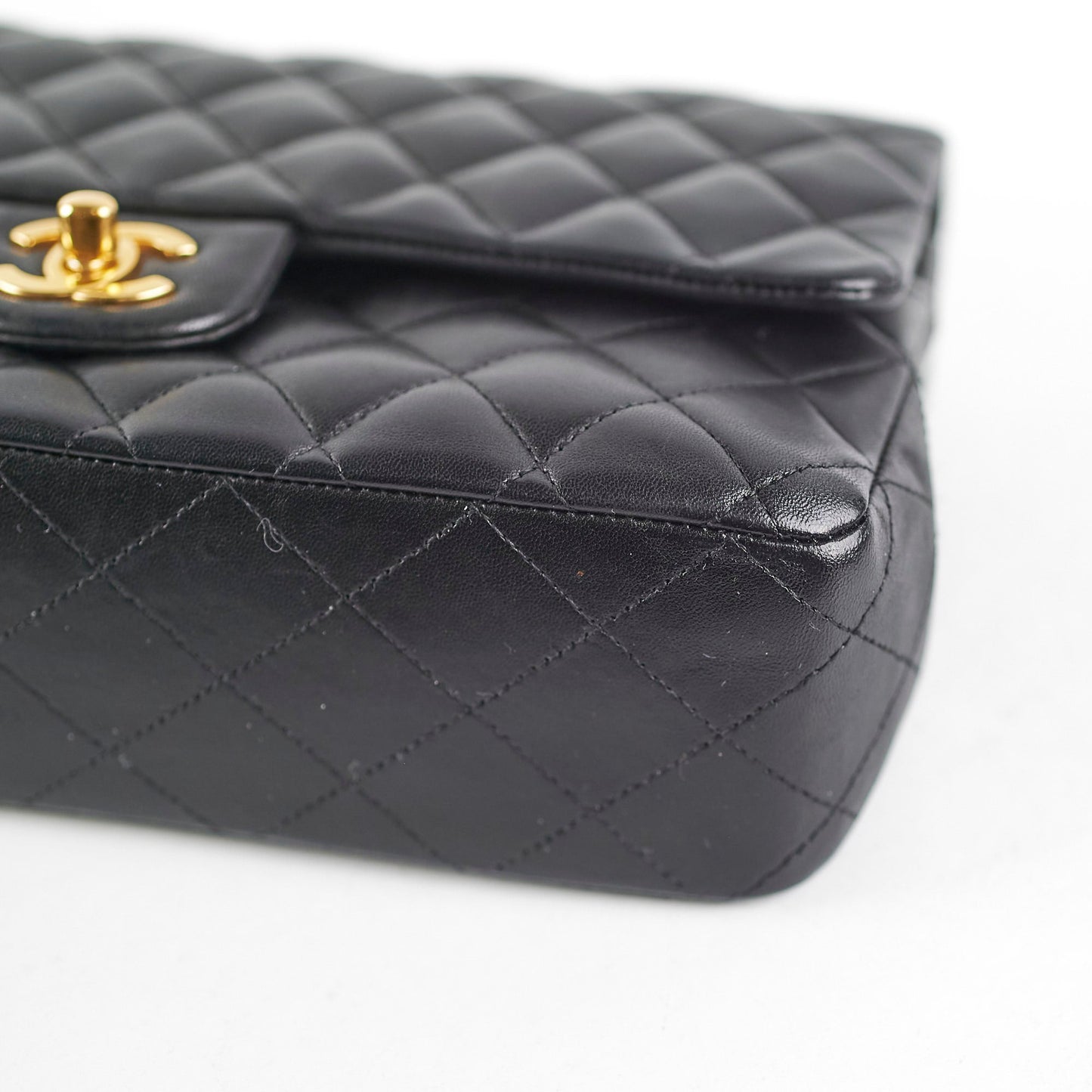 Chanel Classic Flap Medium Large Black Lambskin