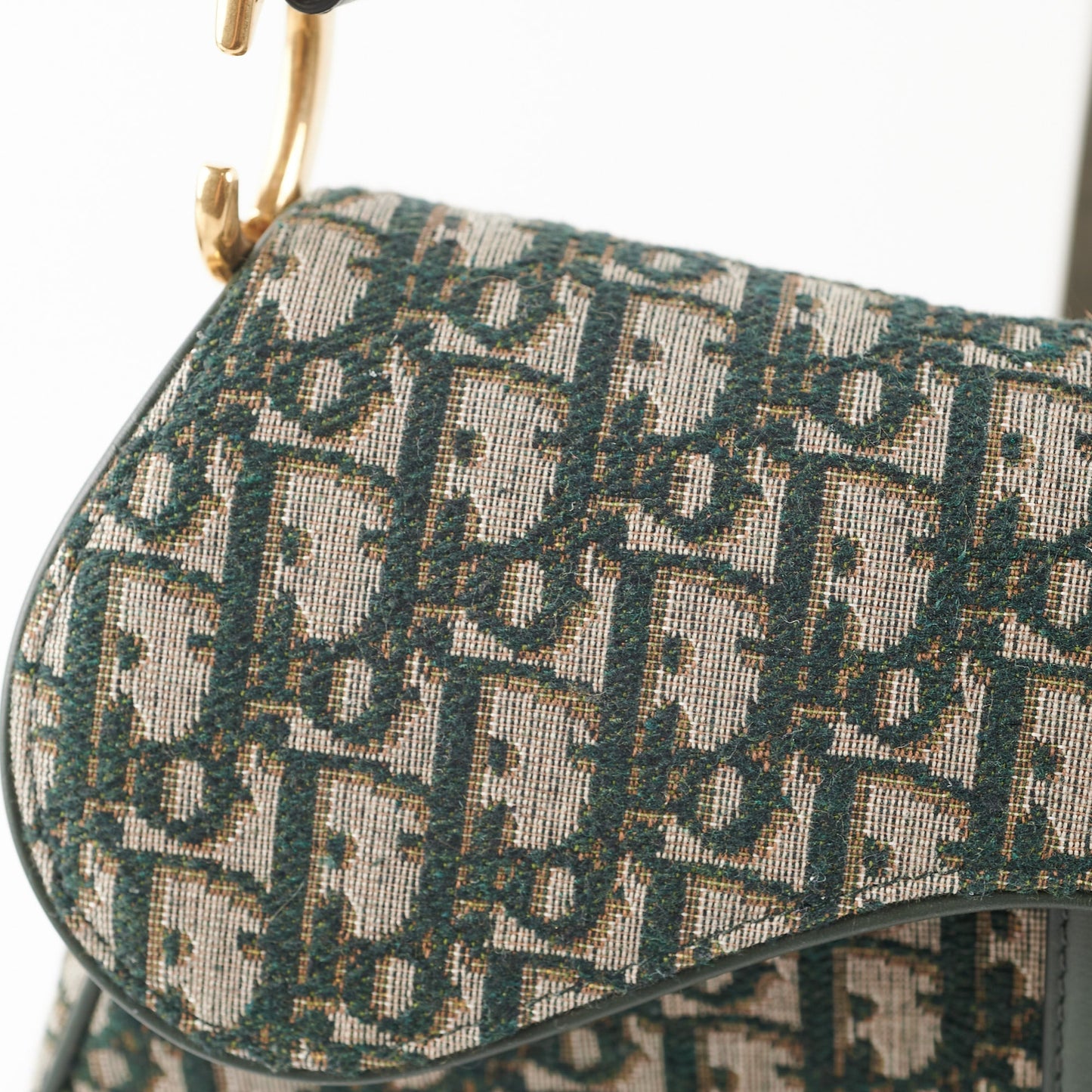 Dior Saddle Bag Oblique Green