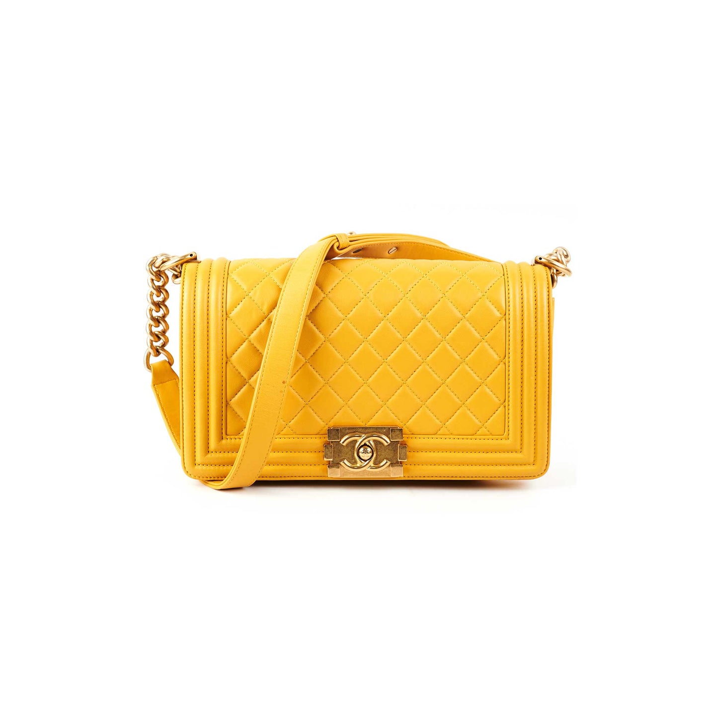 ITEM 24 - Chanel Boy Old Medium Mustard