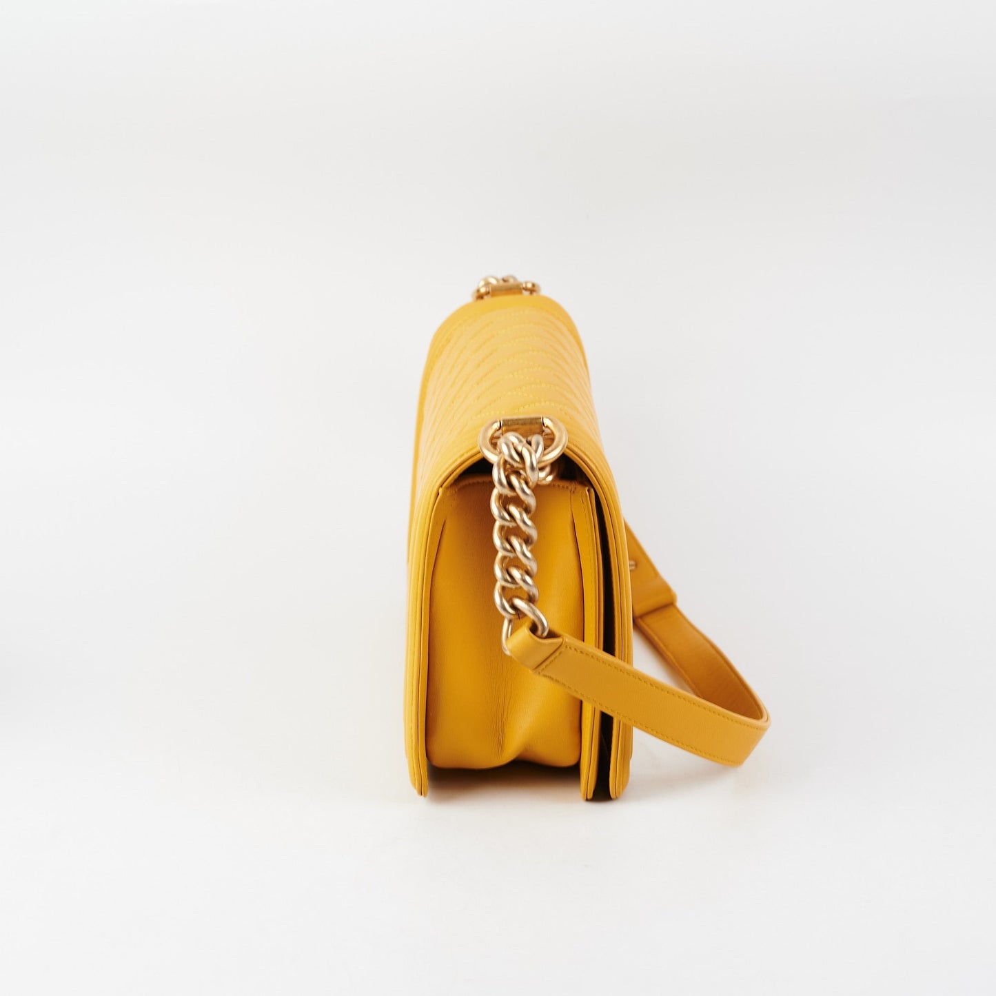 ITEM 24 - Chanel Boy Old Medium Mustard