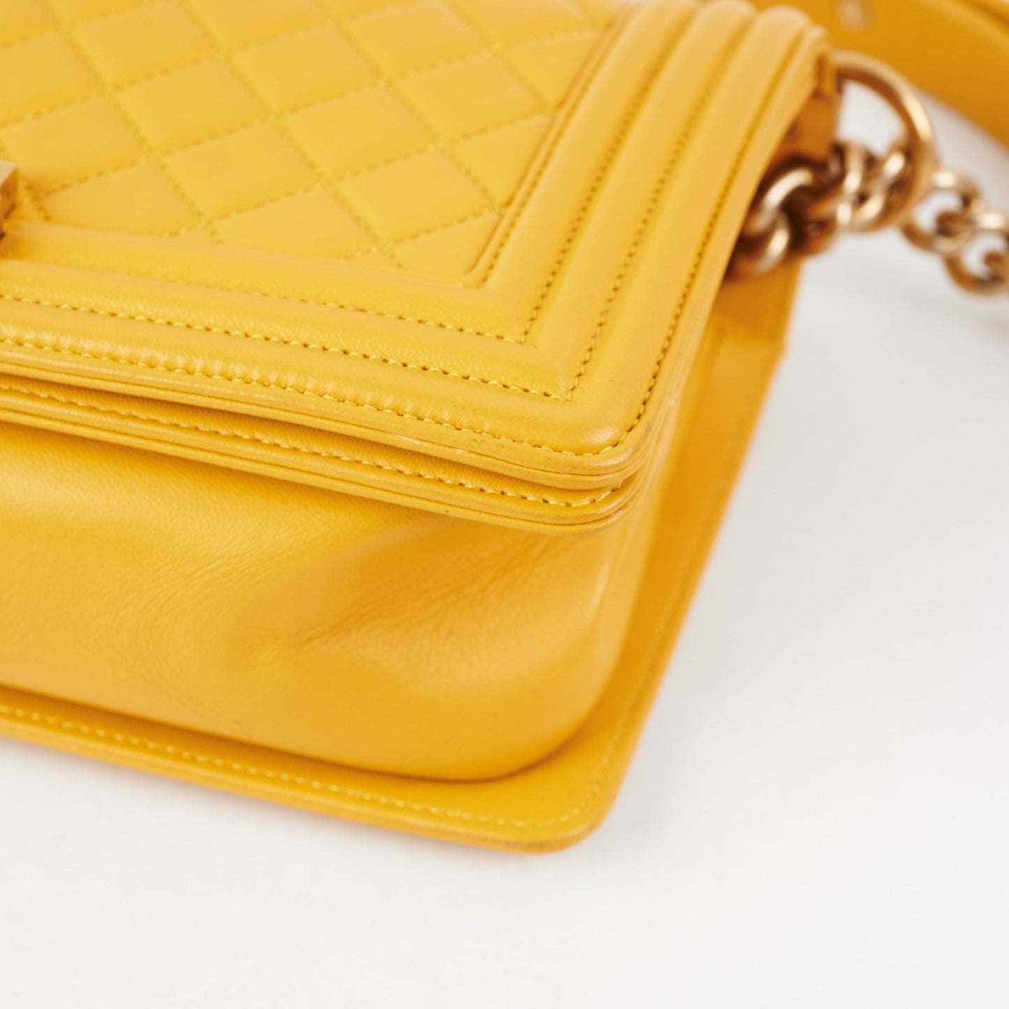 ITEM 24 - Chanel Boy Old Medium Mustard