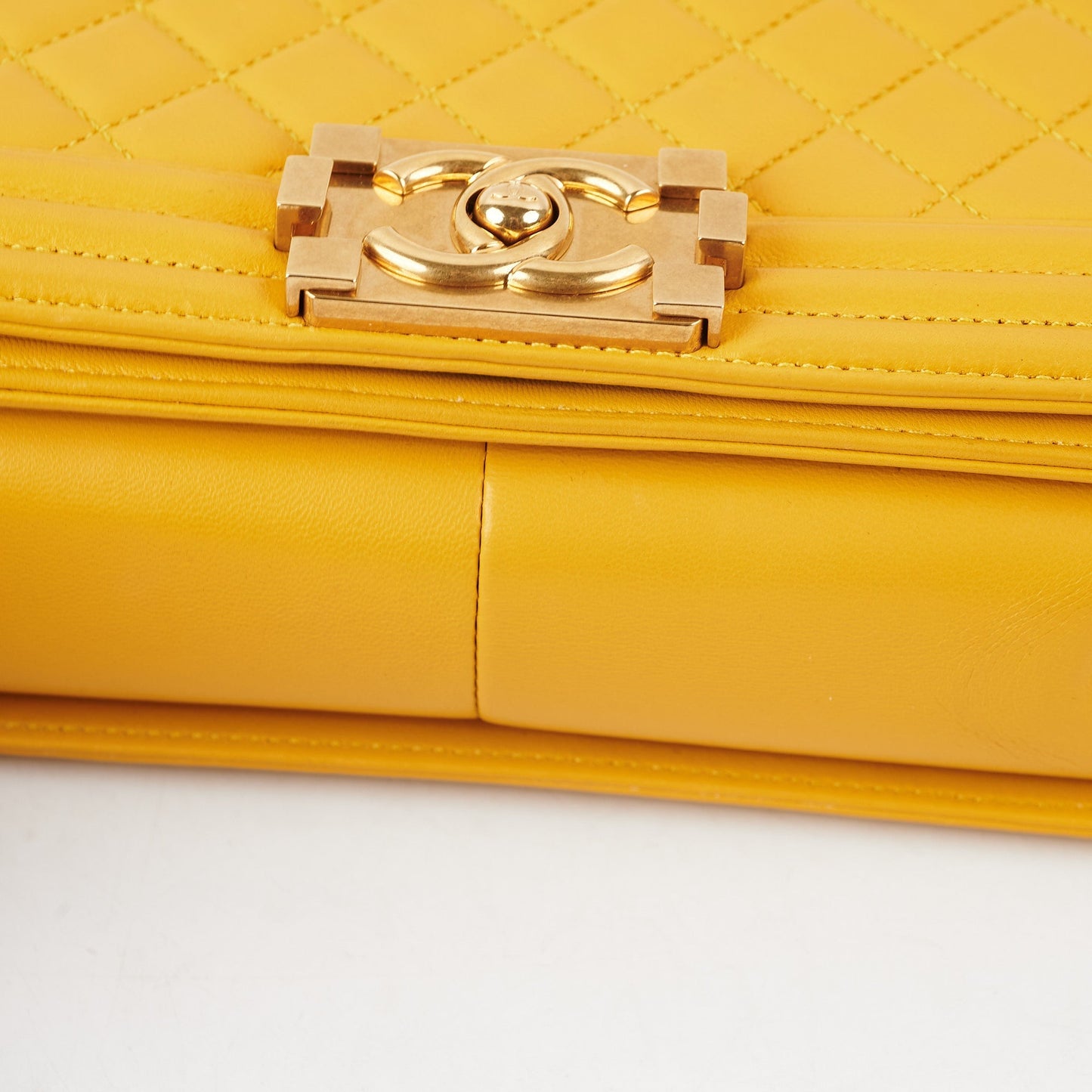 ITEM 24 - Chanel Boy Old Medium Mustard