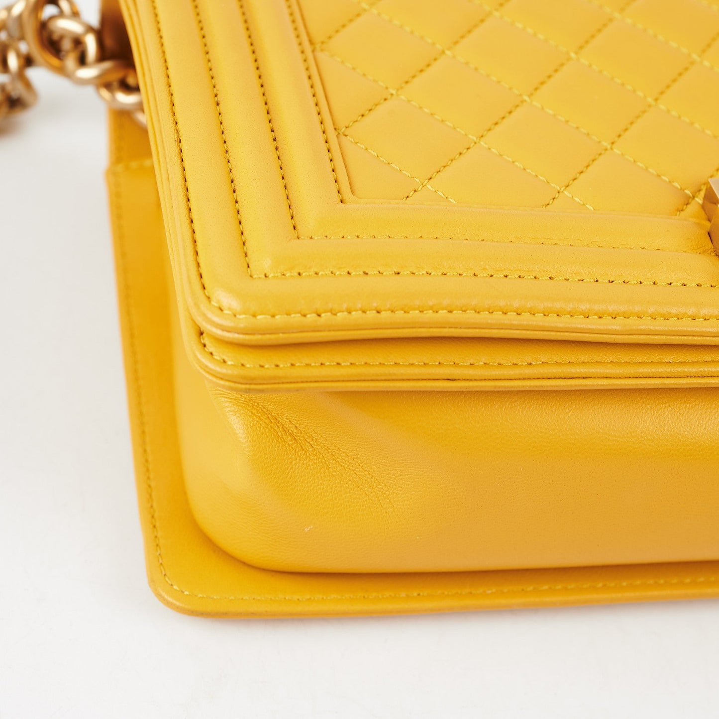 ITEM 24 - Chanel Boy Old Medium Mustard