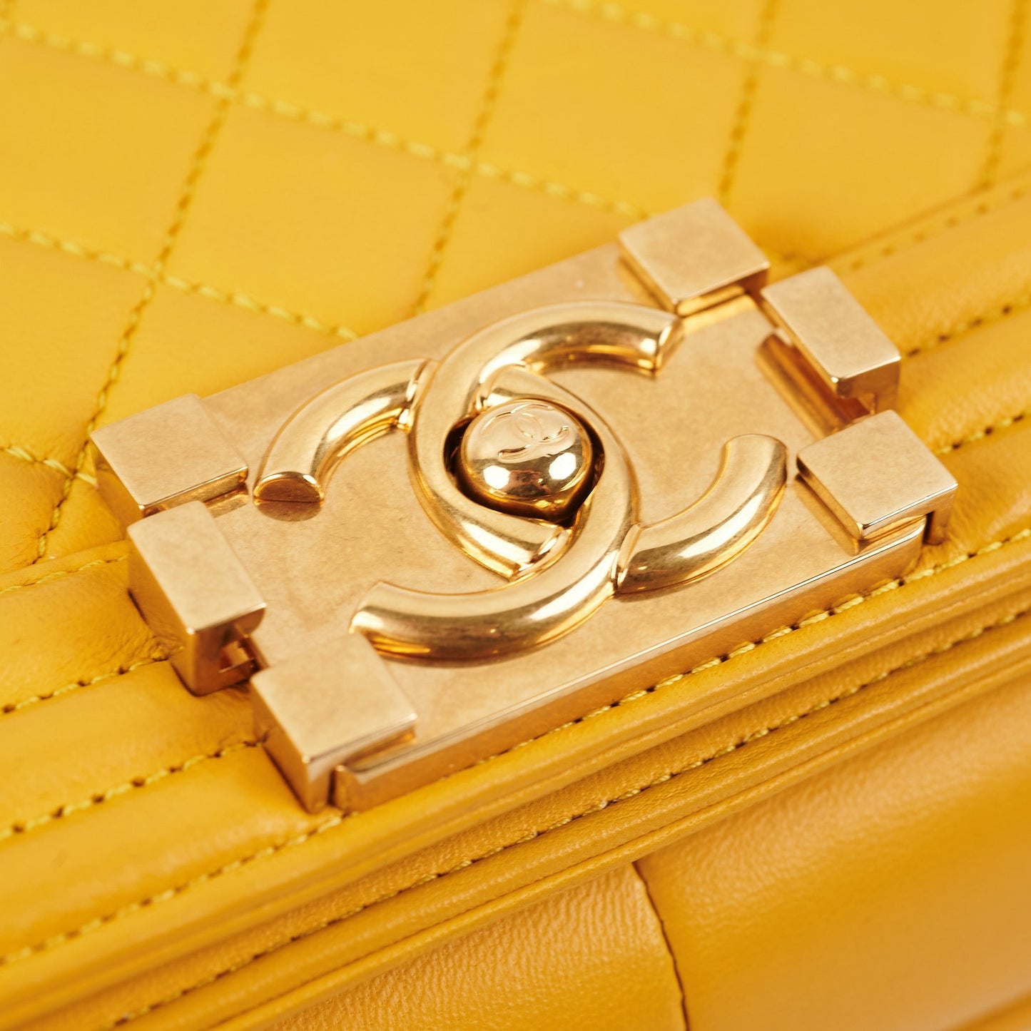 ITEM 24 - Chanel Boy Old Medium Mustard