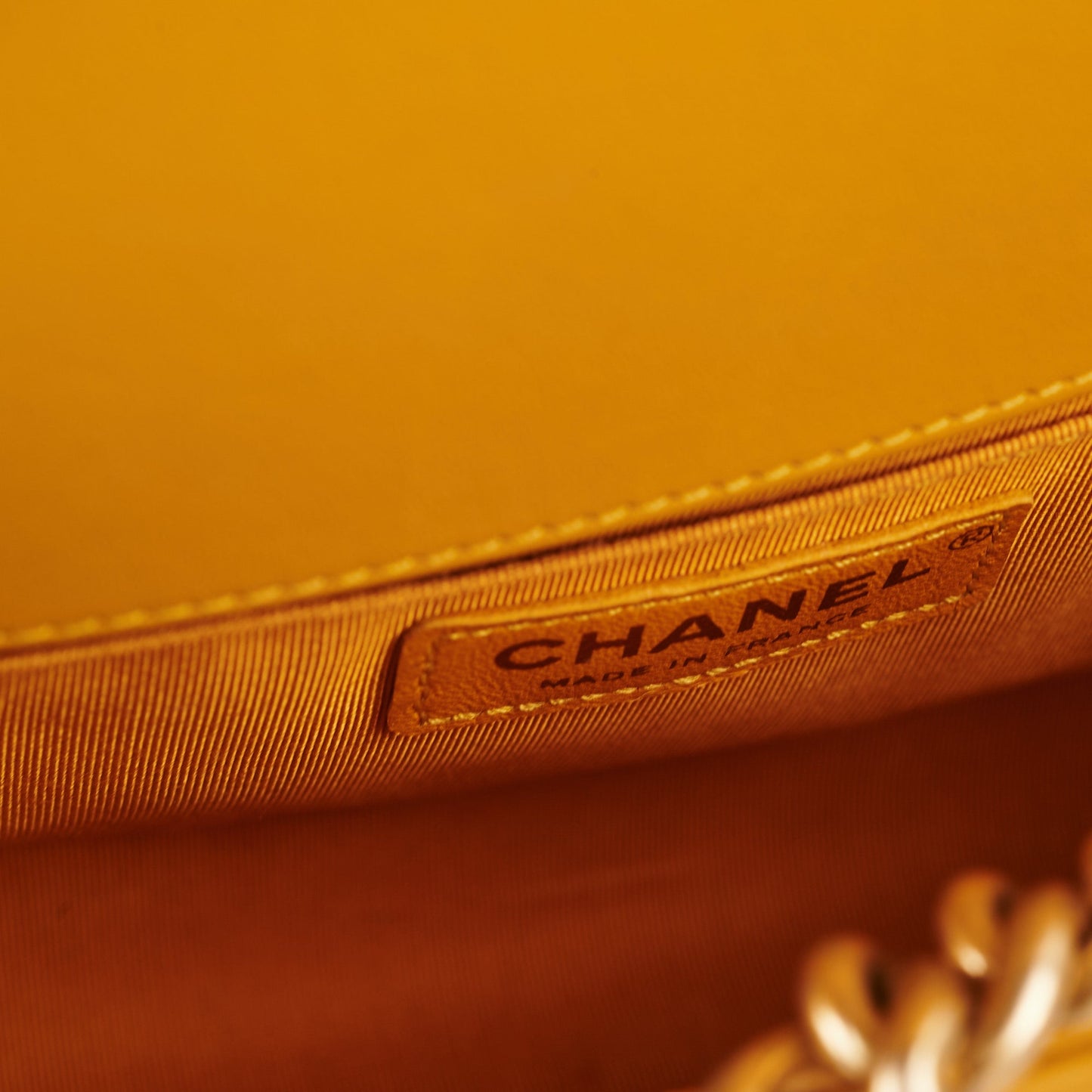 ITEM 24 - Chanel Boy Old Medium Mustard