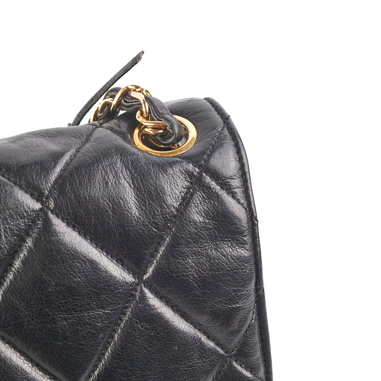 Chanel  Lambskin Black Shoulder Bag
