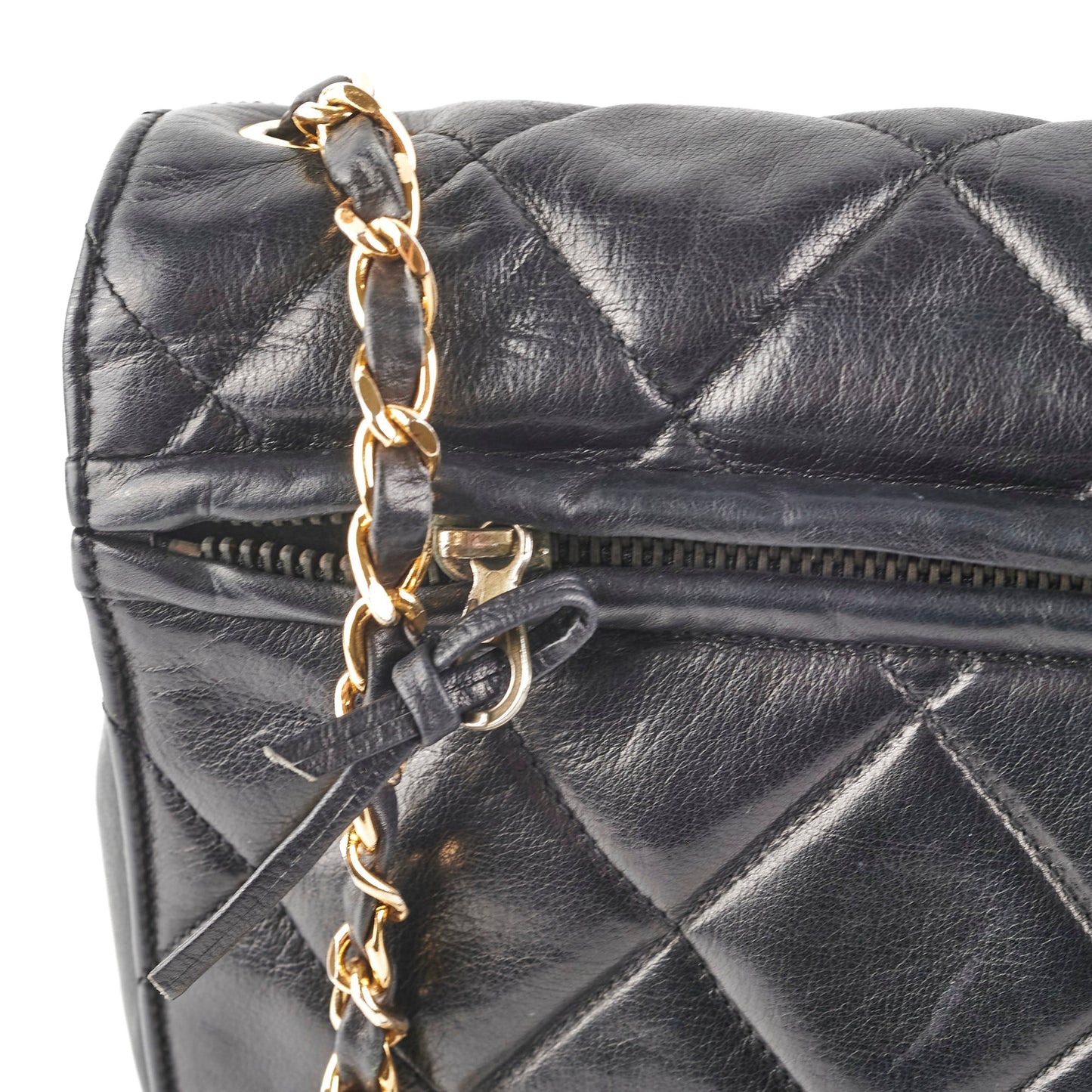 Chanel  Lambskin Black Shoulder Bag
