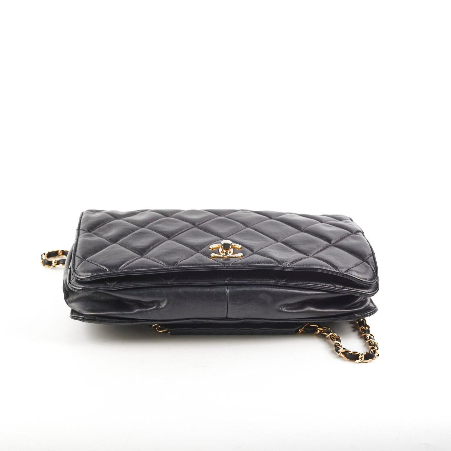 Chanel  Lambskin Black Shoulder Bag