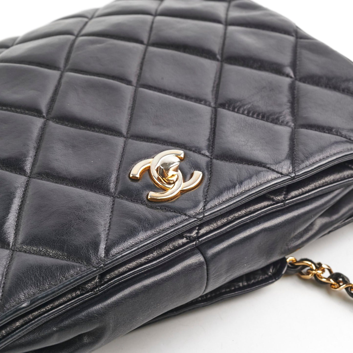 Chanel  Lambskin Black Shoulder Bag