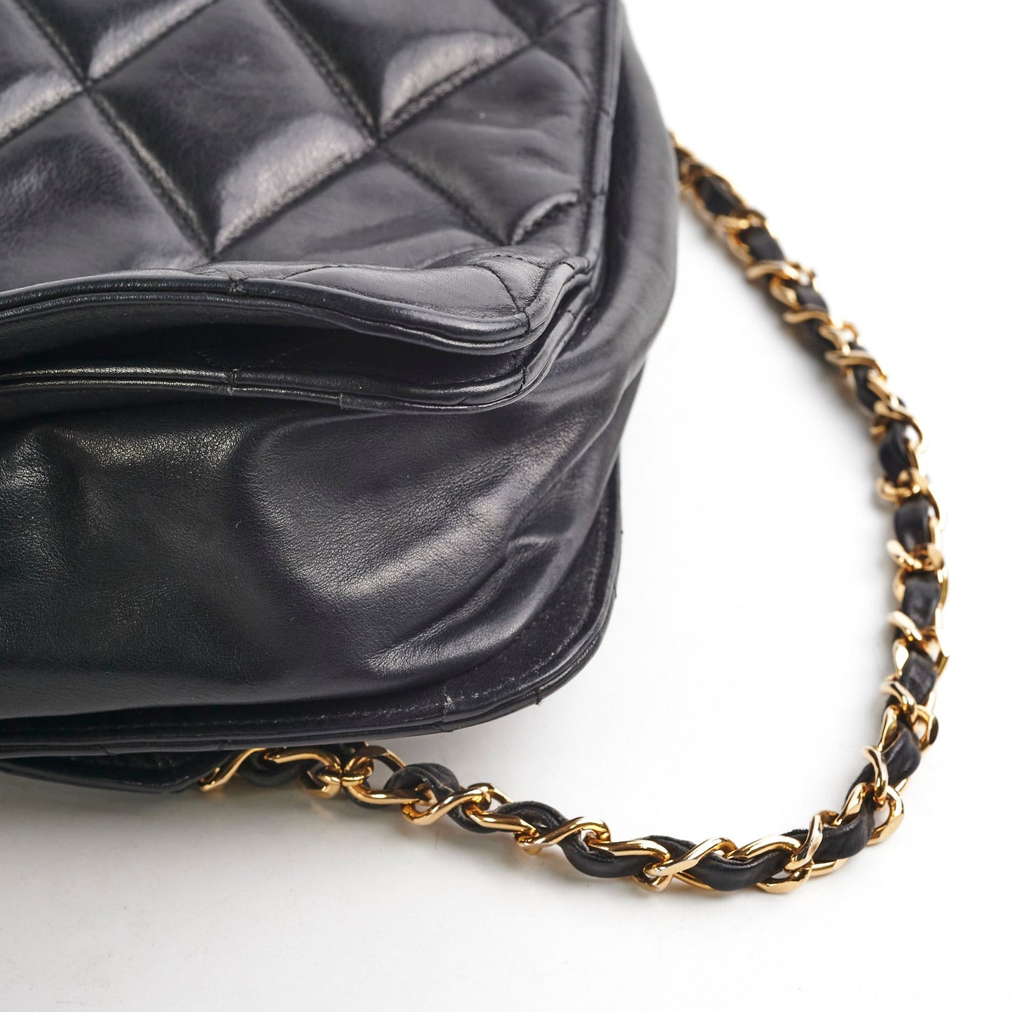 Chanel  Lambskin Black Shoulder Bag