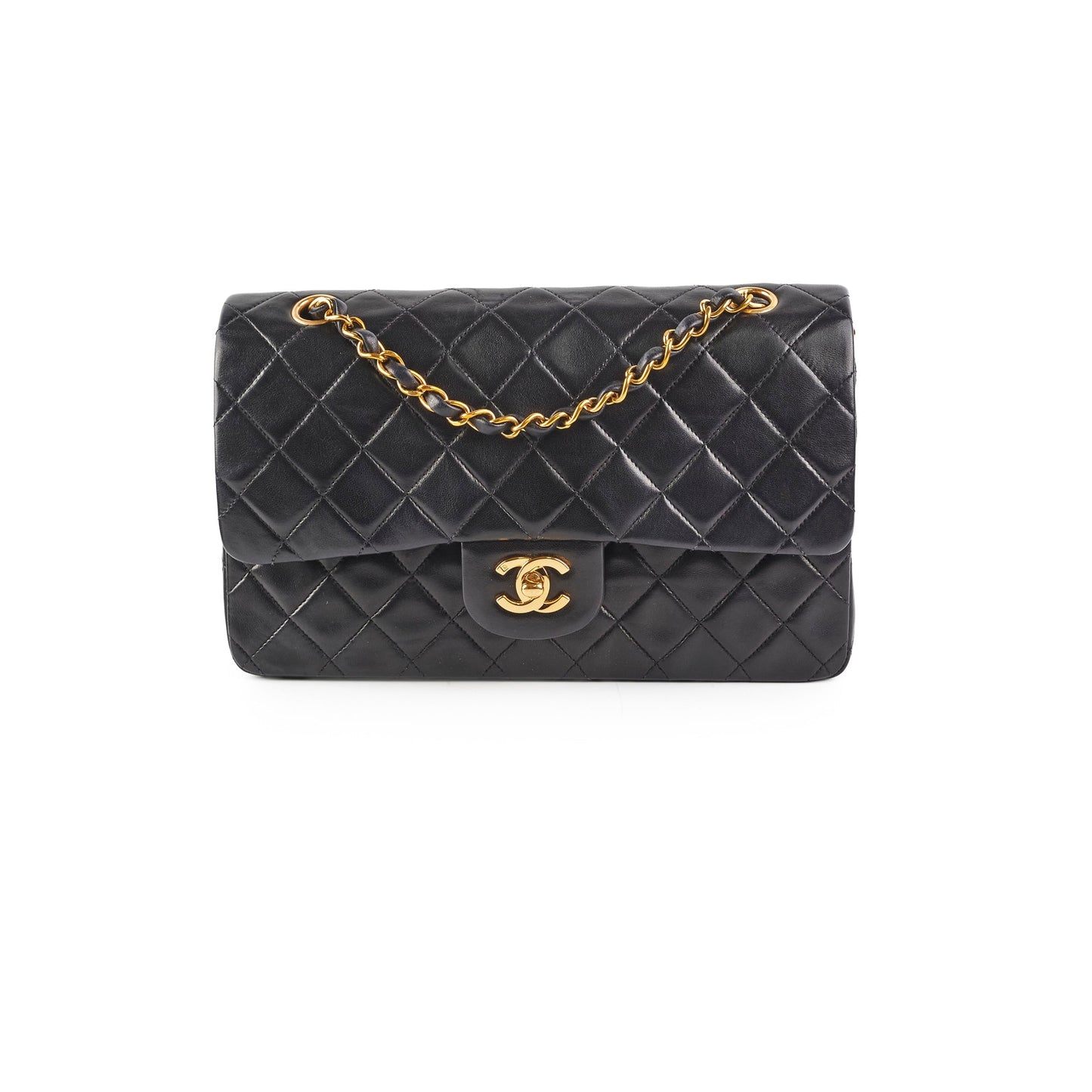 Chanel  Medium/Large Double Classic Flap Black