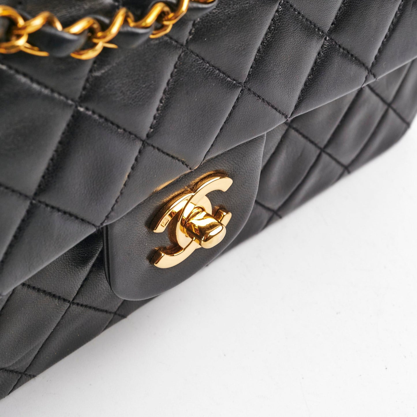 Chanel  Medium/Large Double Classic Flap Black