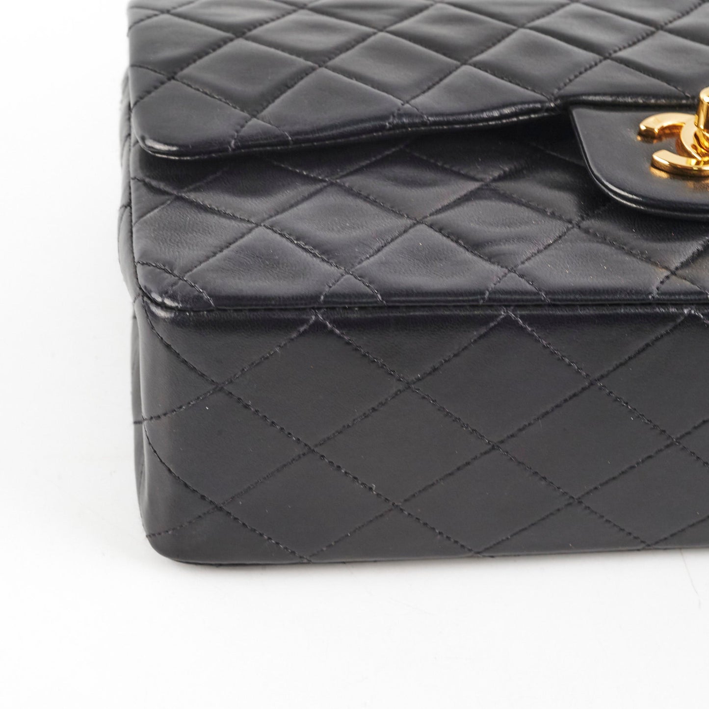 Chanel  Medium/Large Double Classic Flap Black