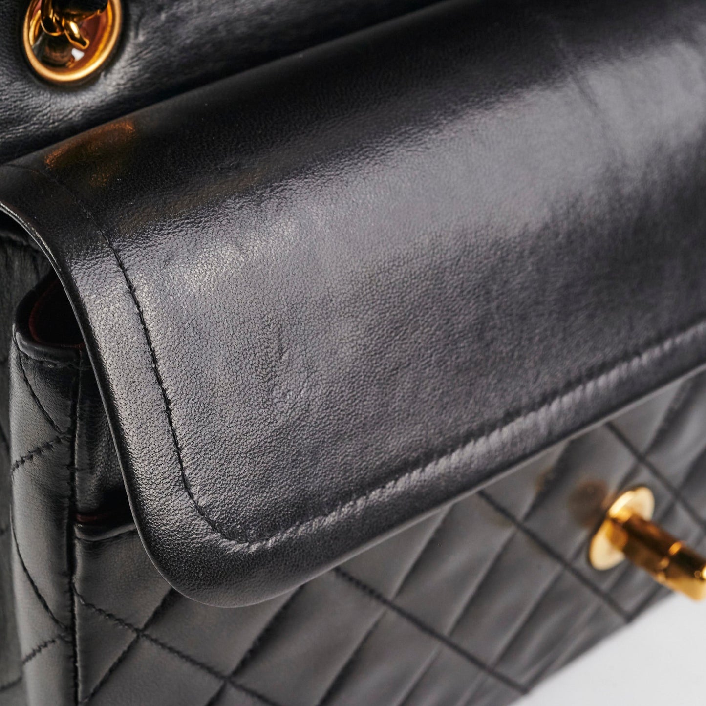 Chanel  Medium/Large Double Classic Flap Black