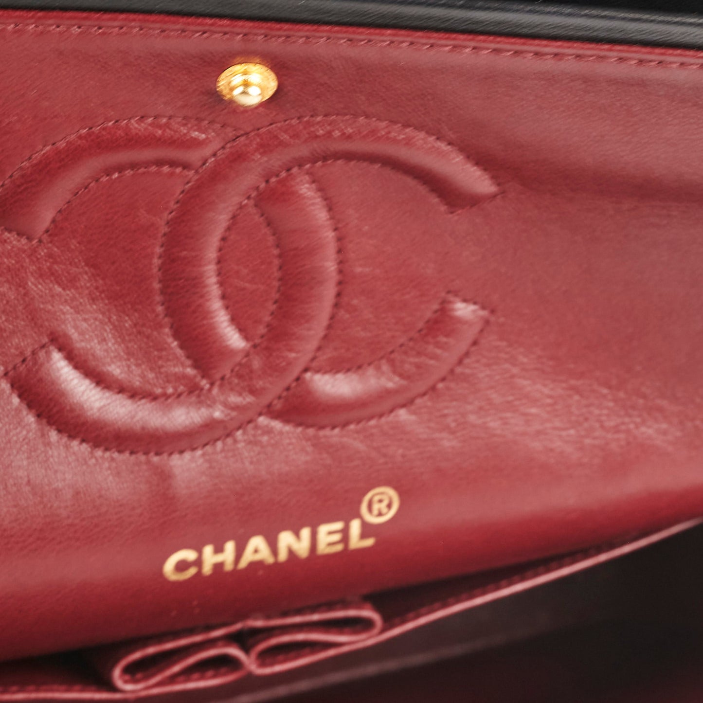 Chanel  Medium/Large Double Classic Flap Black
