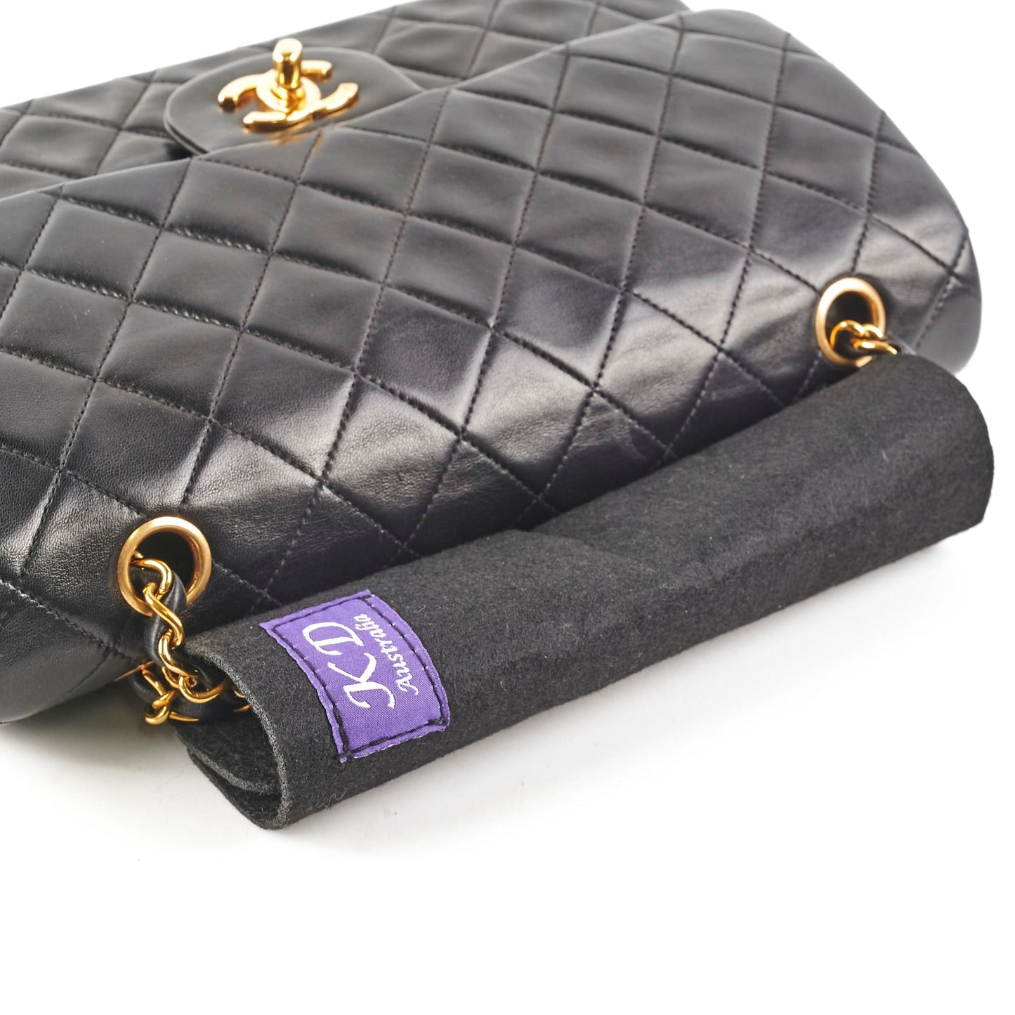 Chanel  Medium/Large Double Classic Flap Black